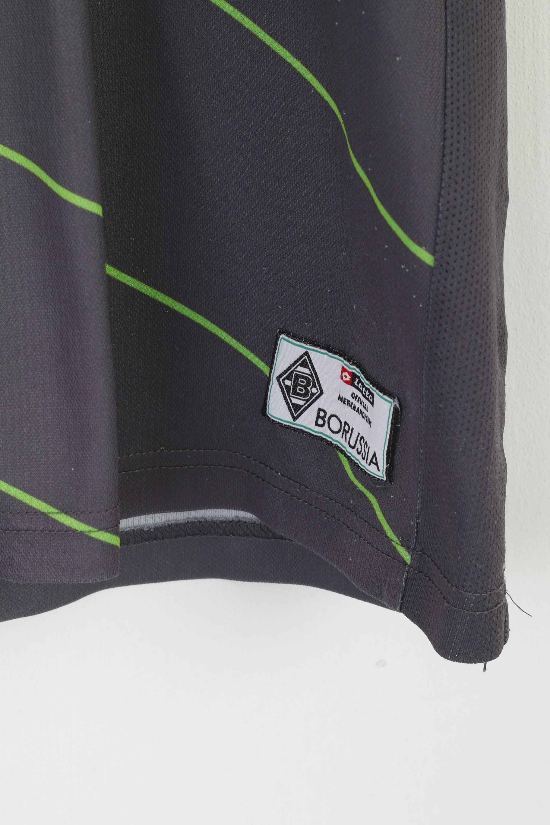 Lotto Borussia Monchengladbach Garçons 13-14 Âge 152-164 Chemise Gris Vintage 2011 Jersey Top