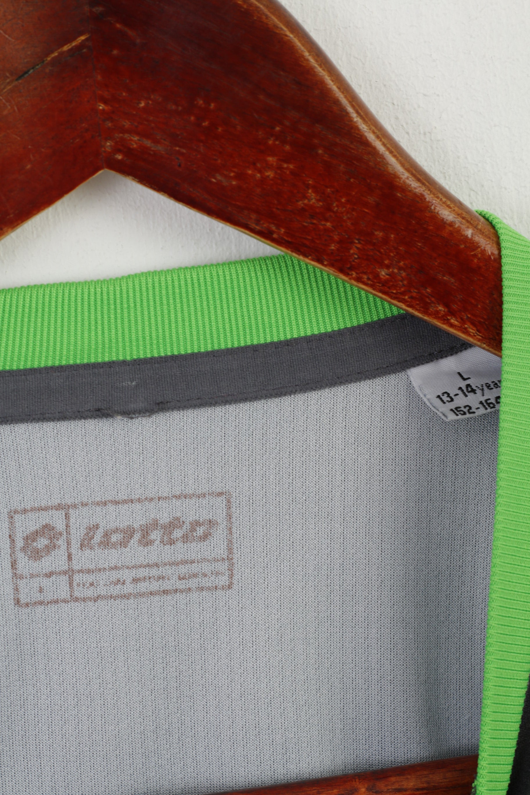 Lotto Borussia Monchengladbach Garçons 13-14 Âge 152-164 Chemise Gris Vintage 2011 Jersey Top