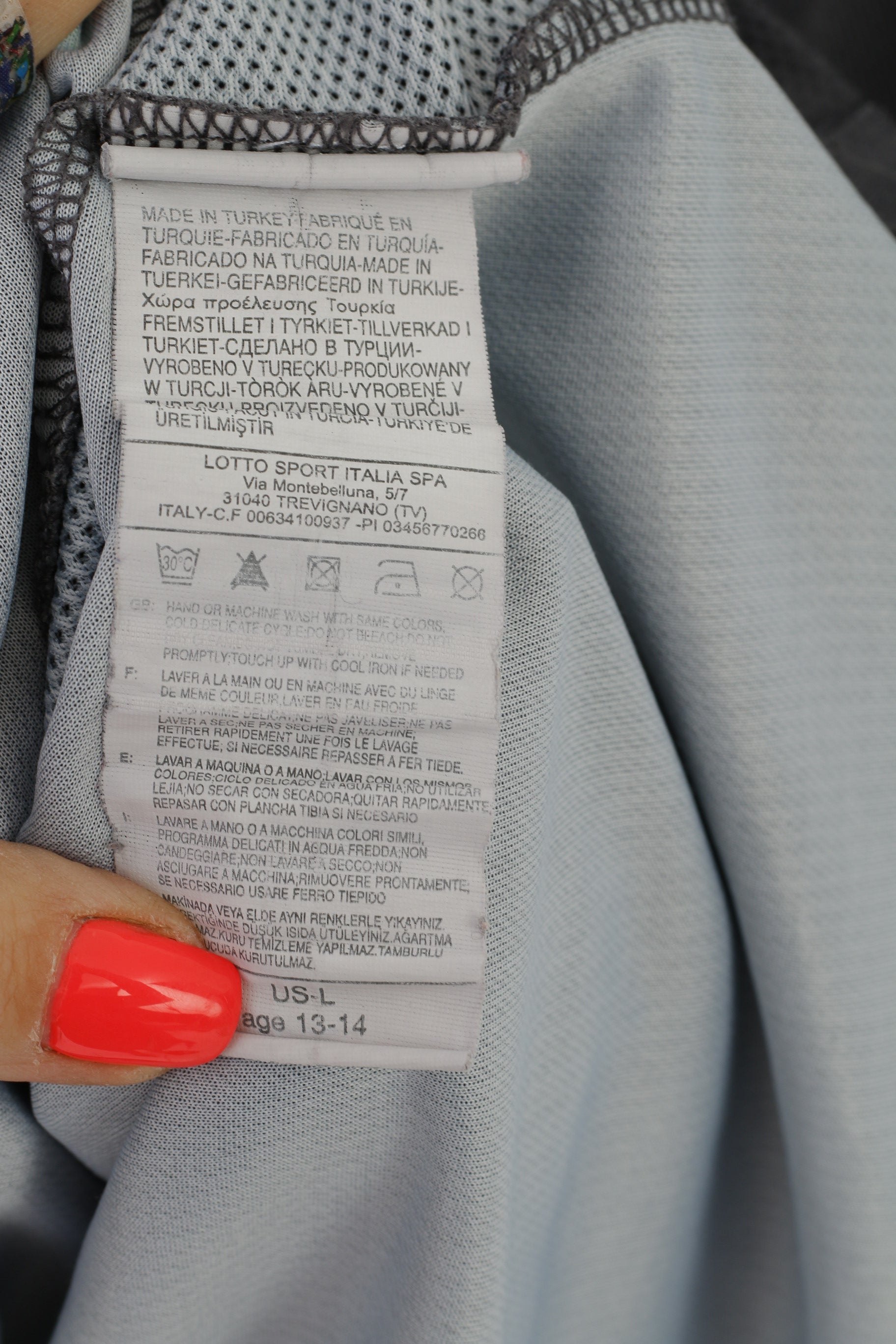 Maglia Lotto Borussia Monchengladbach Ragazzi 13-14 Età 152-164 Grigia Vintage 2011 Jersey Top