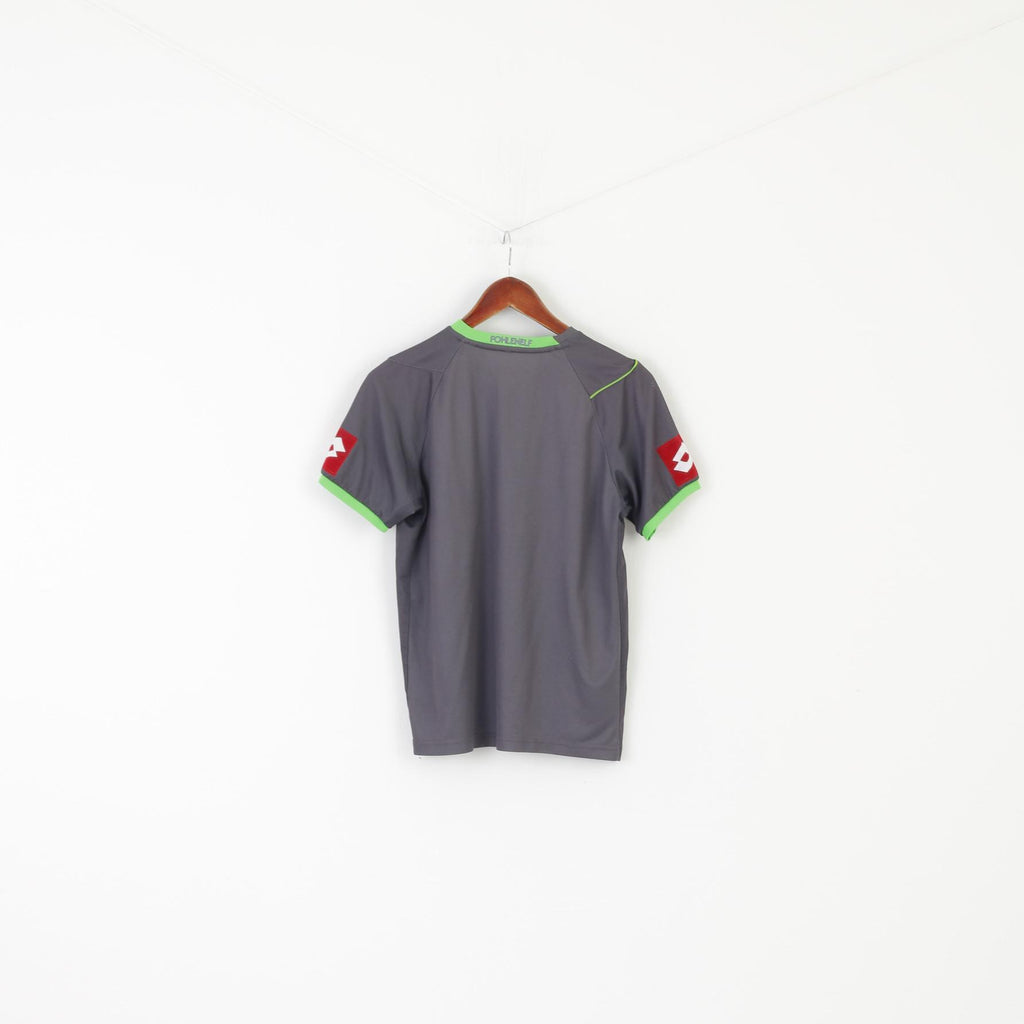 Maglia Lotto Borussia Monchengladbach Ragazzi 13-14 Età 152-164 Grigia Vintage 2011 Jersey Top