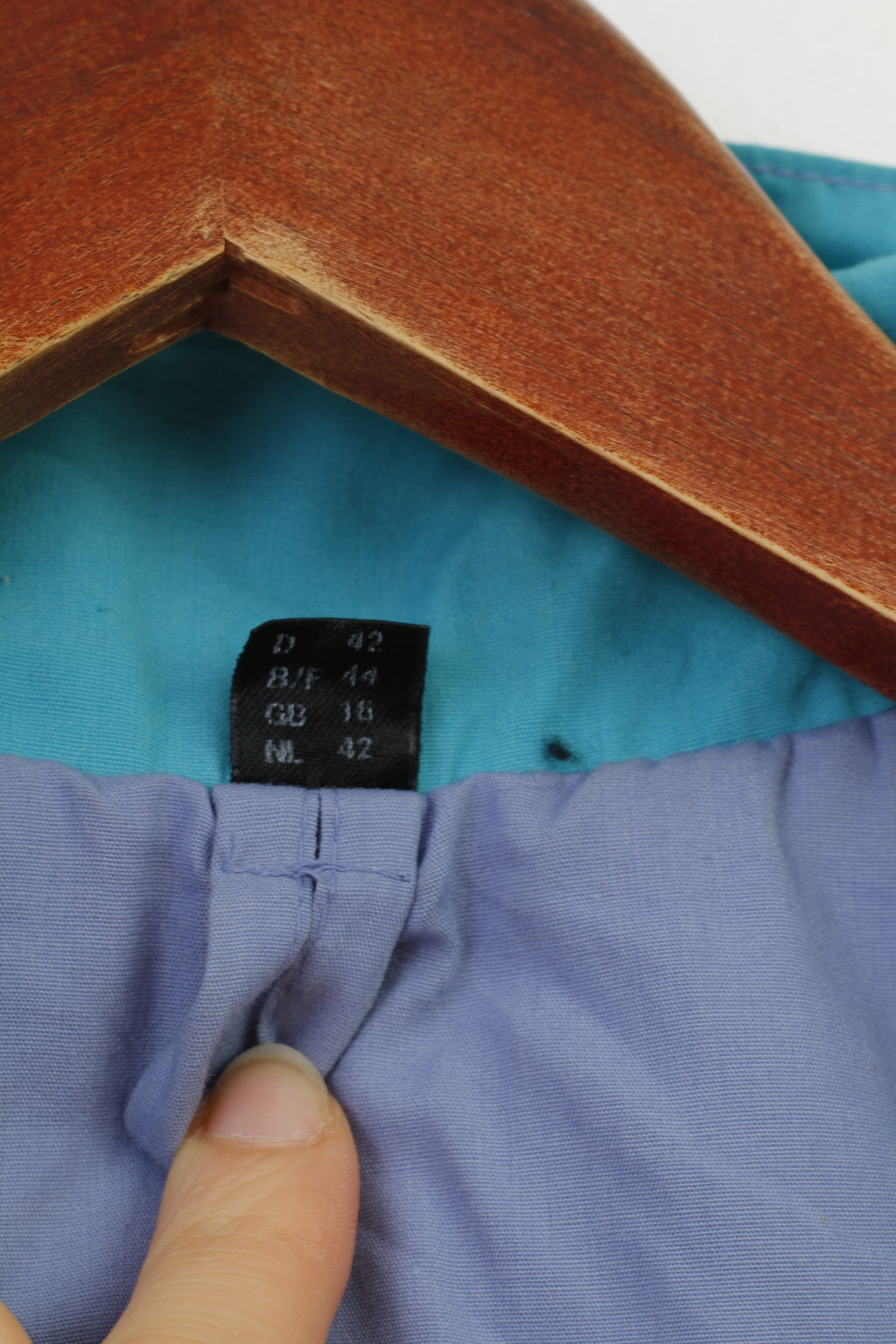 Gina S Women 16 44 XL Jacket Purple Shoulder Pads Full Zipper Pockets Vintage Summer By Top