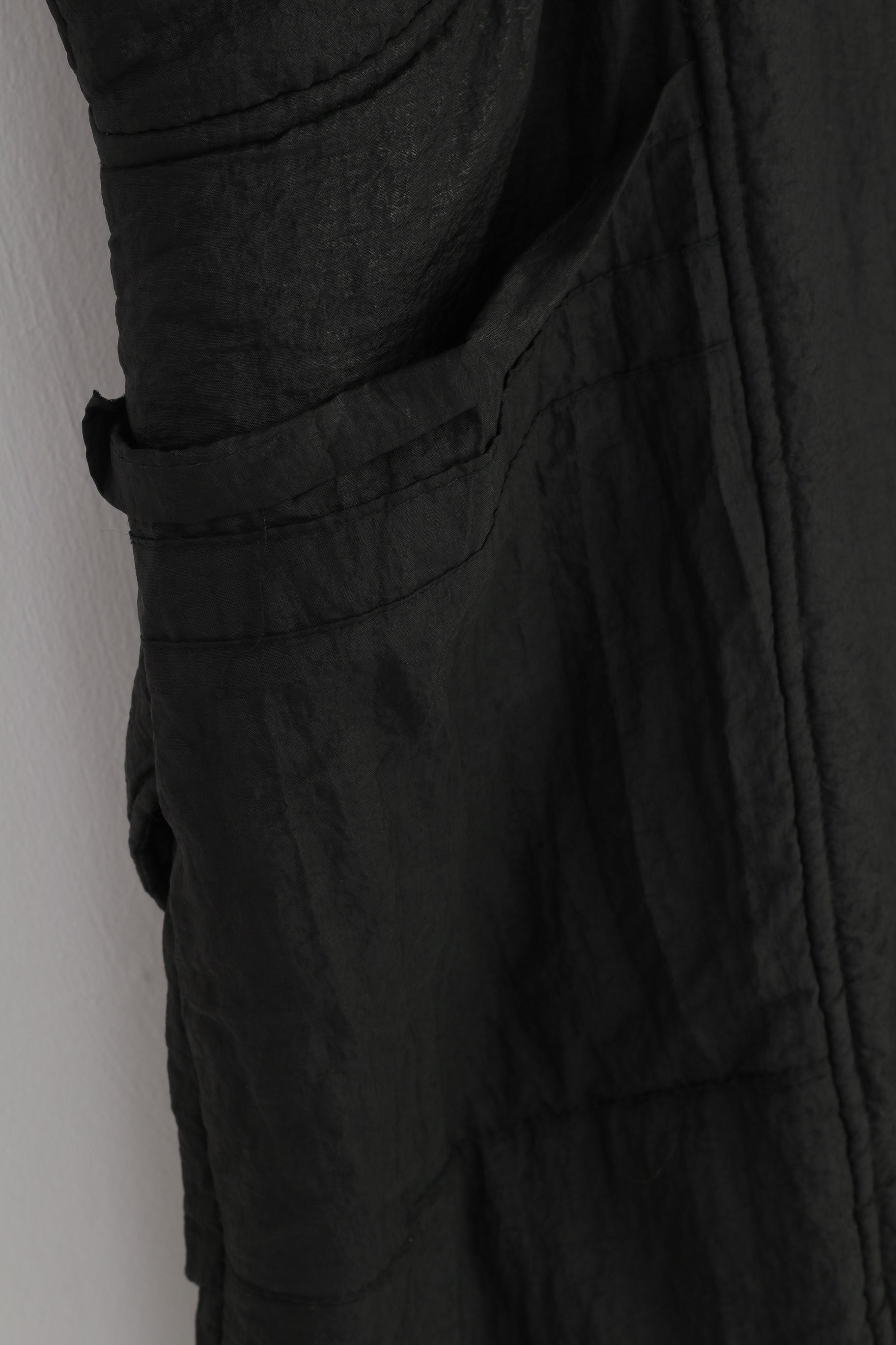 Starlike Women 3XL Coat Black Bottoms Padded Vintage Collar Pockets Jacket Top