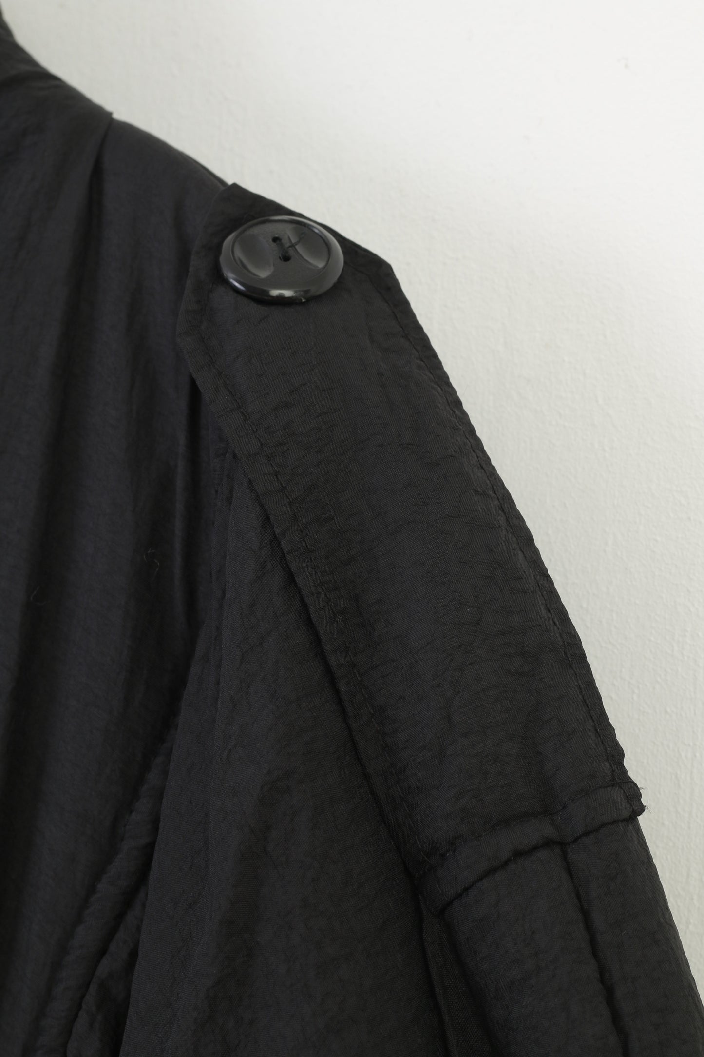 Starlike femmes 3XL manteau noir bas rembourré Vintage col poches veste haut