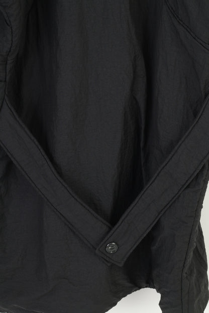 Starlike femmes 3XL manteau noir bas rembourré Vintage col poches veste haut