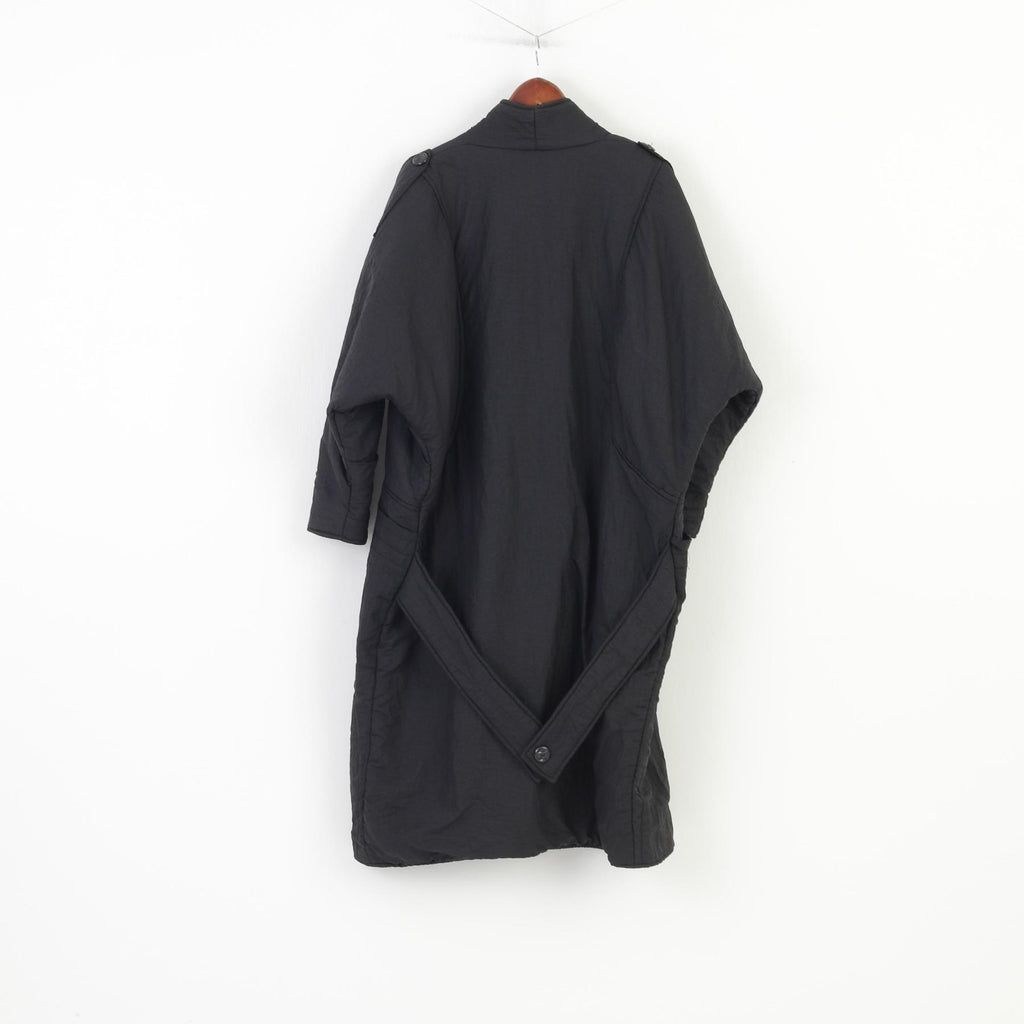 Starlike Women 3XL Coat Black Bottoms Padded Vintage Collar Pockets Jacket Top