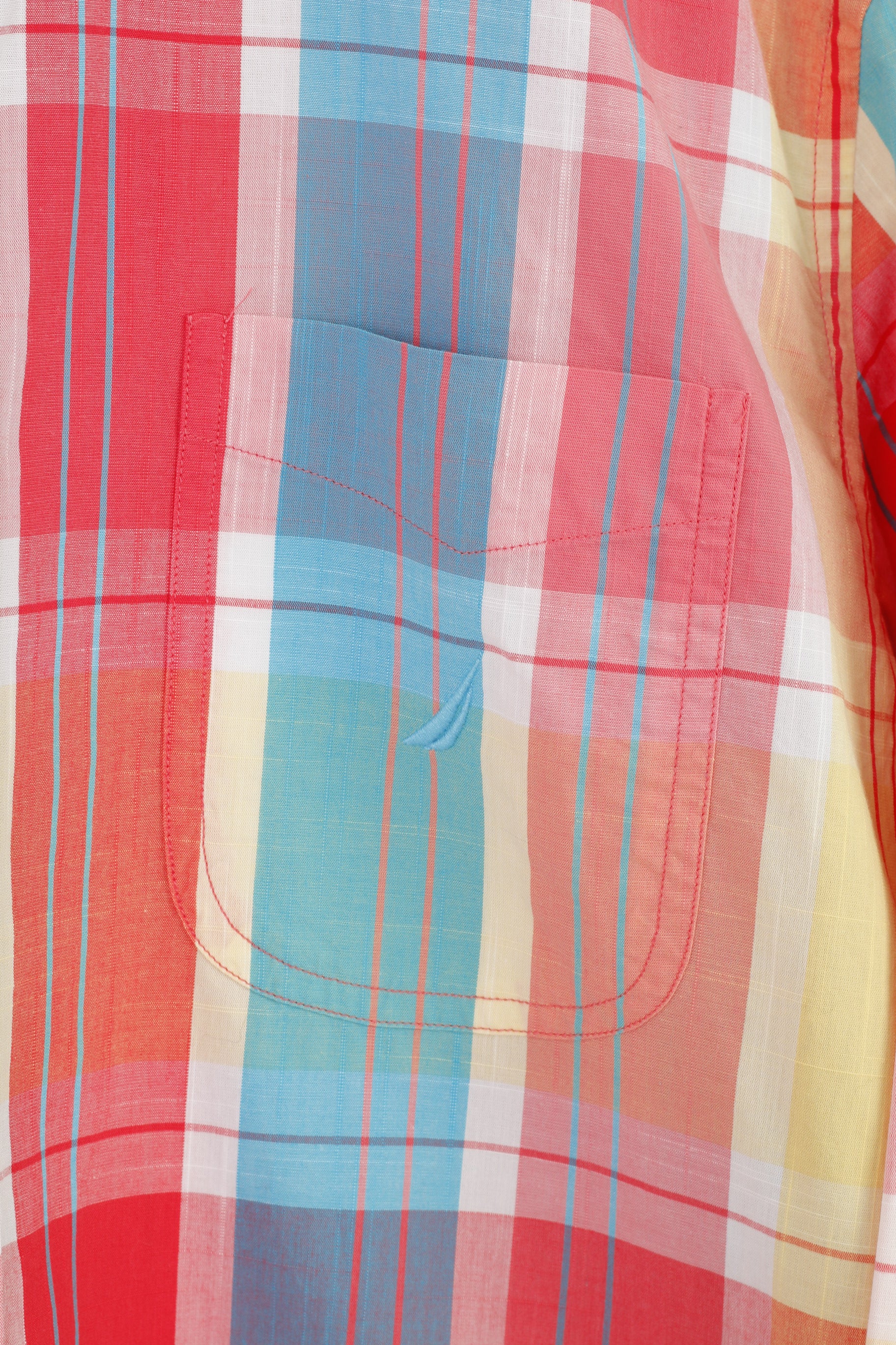 Nautica Chemise décontractée pour homme Coupe classique Multicolore à carreaux en coton à manches longues Depuis 1983 Haut vintage
