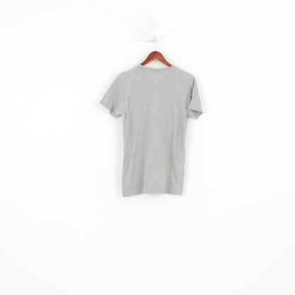 Paul Frank Tenns Boys 16 Age 176 T-Shirt Grey Graphic Big Logo Monkey Cotton Crew Neck Short Sleeve Top
