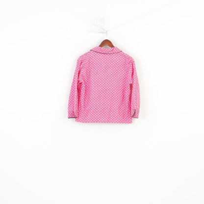 Harve Benard by Bernard Holtzman Camicia da notte da donna a pois rosa Pantaloni pigiama in cotone Top