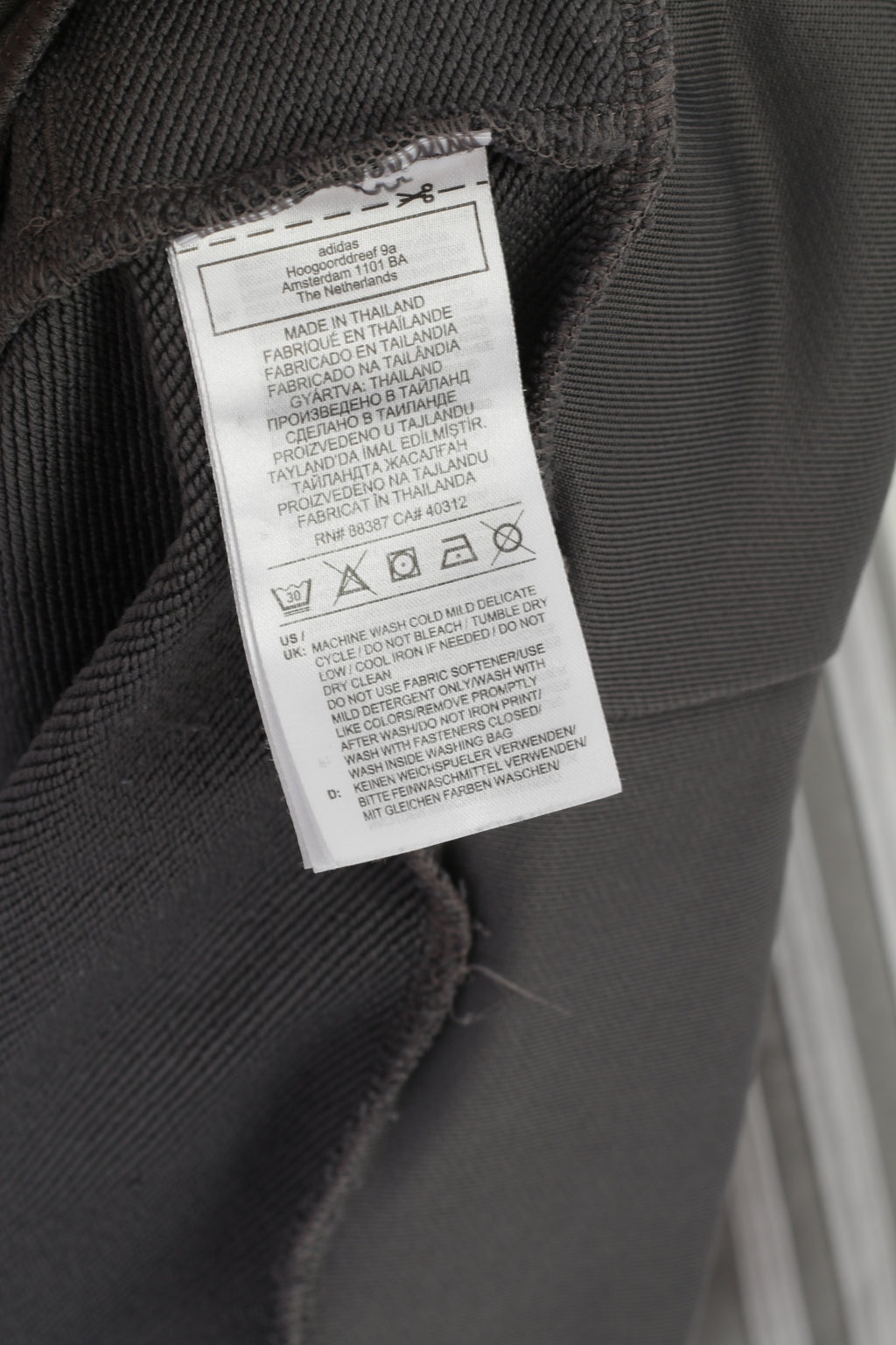 Adidas Youth 15-16 Age Shirt Gray Aeroready Zip Neck Sportswear Primegreen Top