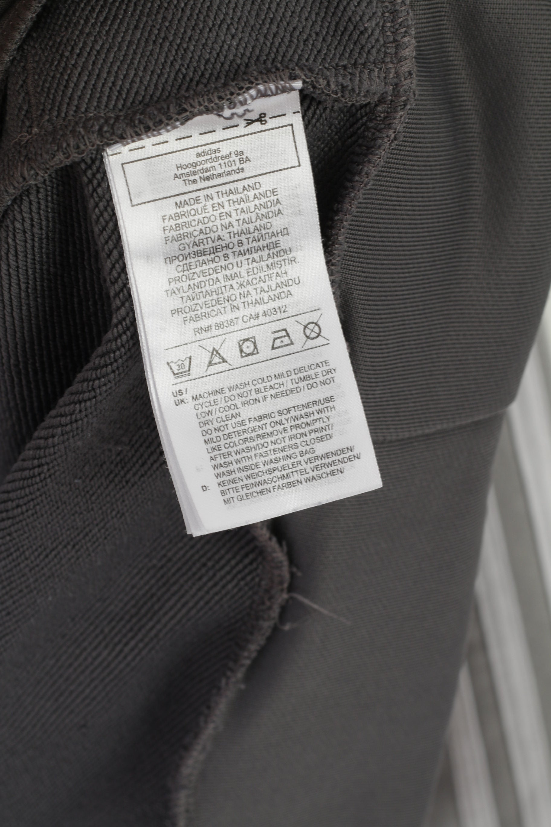 Adidas Youth 15-16 Age Shirt Gris Aeroready Zip Neck Sportswear Primegreen Top