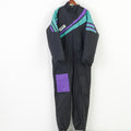 Modeka Men L Ski Suit Waterproof PVC Nylon Black Full Zipper Collar Vintage Padded Top