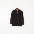 Vinci Collection Men S Blazer Brown Vintage Wool Blend Single Breasted Jacket