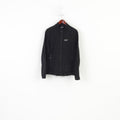 Jack Wolfskin Men M Fleece Black Full Zipper Vintage Padded Top