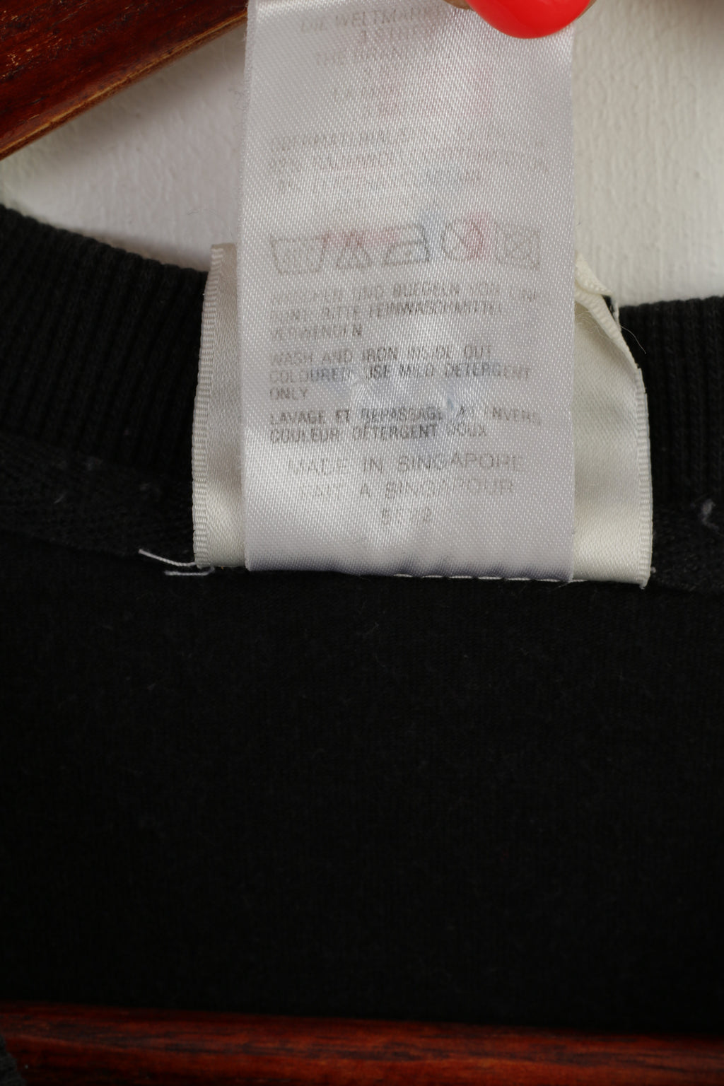 Adidas Men L Shirt Noir Coton vintage 90s Sportswear V Neck Active Top