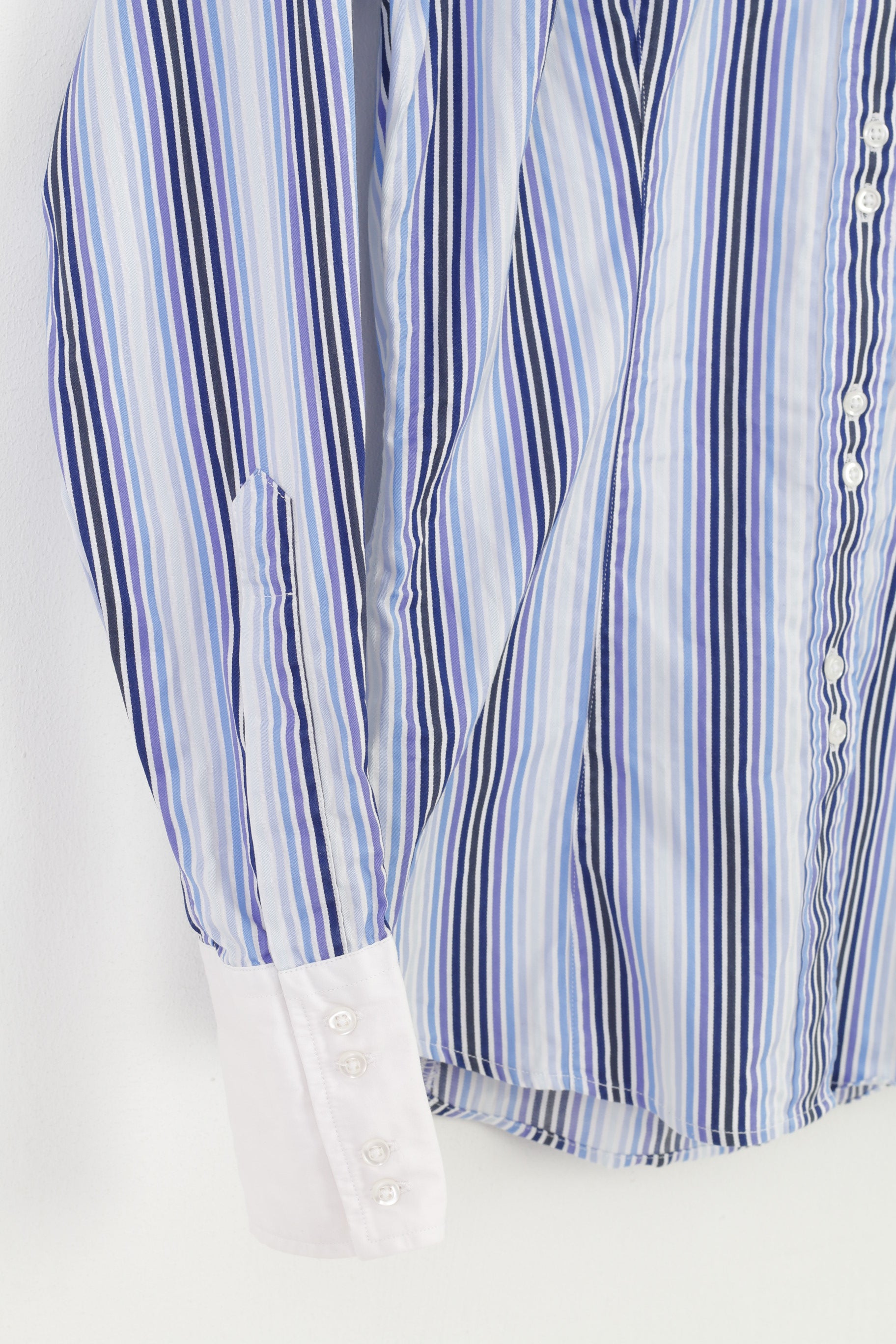 TM Lewin Women 8 S Casual Shirt Striped Buttons Down Collar Long Sleeve  Top