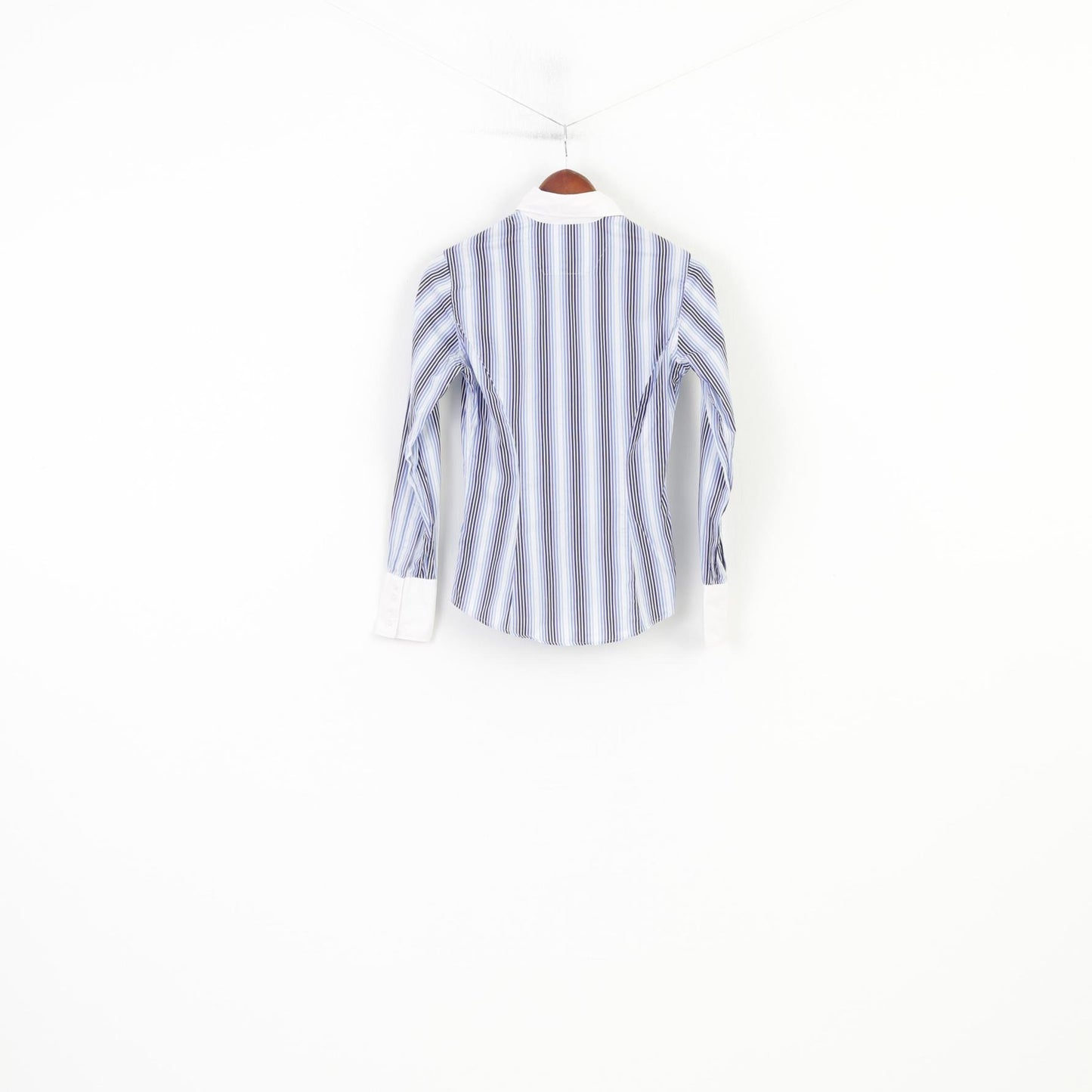 TM Lewin Women 8 S Casual Shirt Striped Buttons Down Collar Long Sleeve  Top
