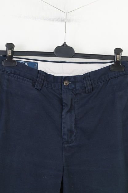 Polo by Ralph Lauren Homme 30 Pantalon Coton Bleu Marine Poches Pantalon Vintage