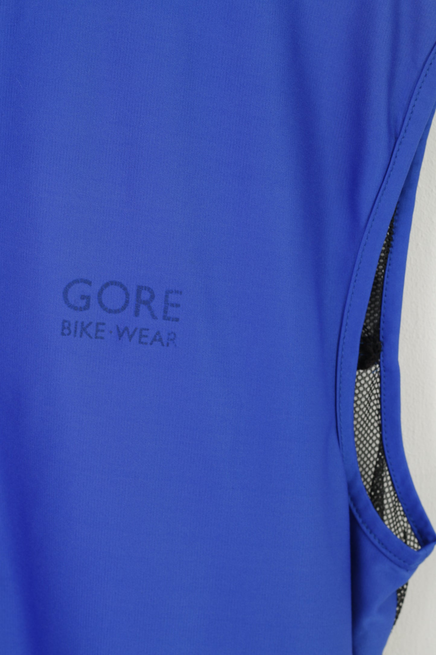 Gore Bike Wear Gilet XXL da uomo blu ciclismo Windstopper gilet sportivo in rete ripiegabile