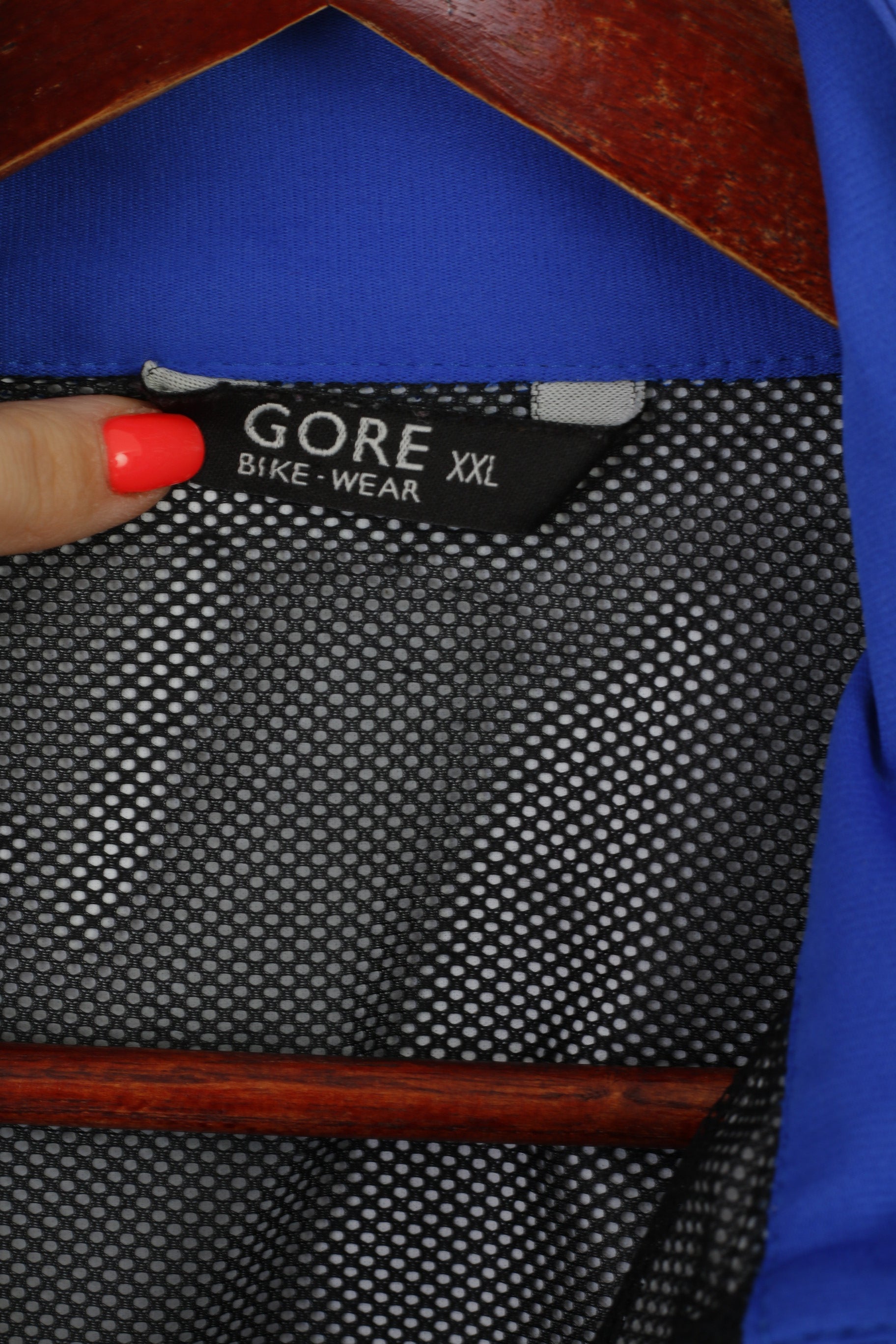 Gore Bike Wear Men XXL Vest Blue Cycling Windstopper Packable Mesh Sportswear Waistcoat