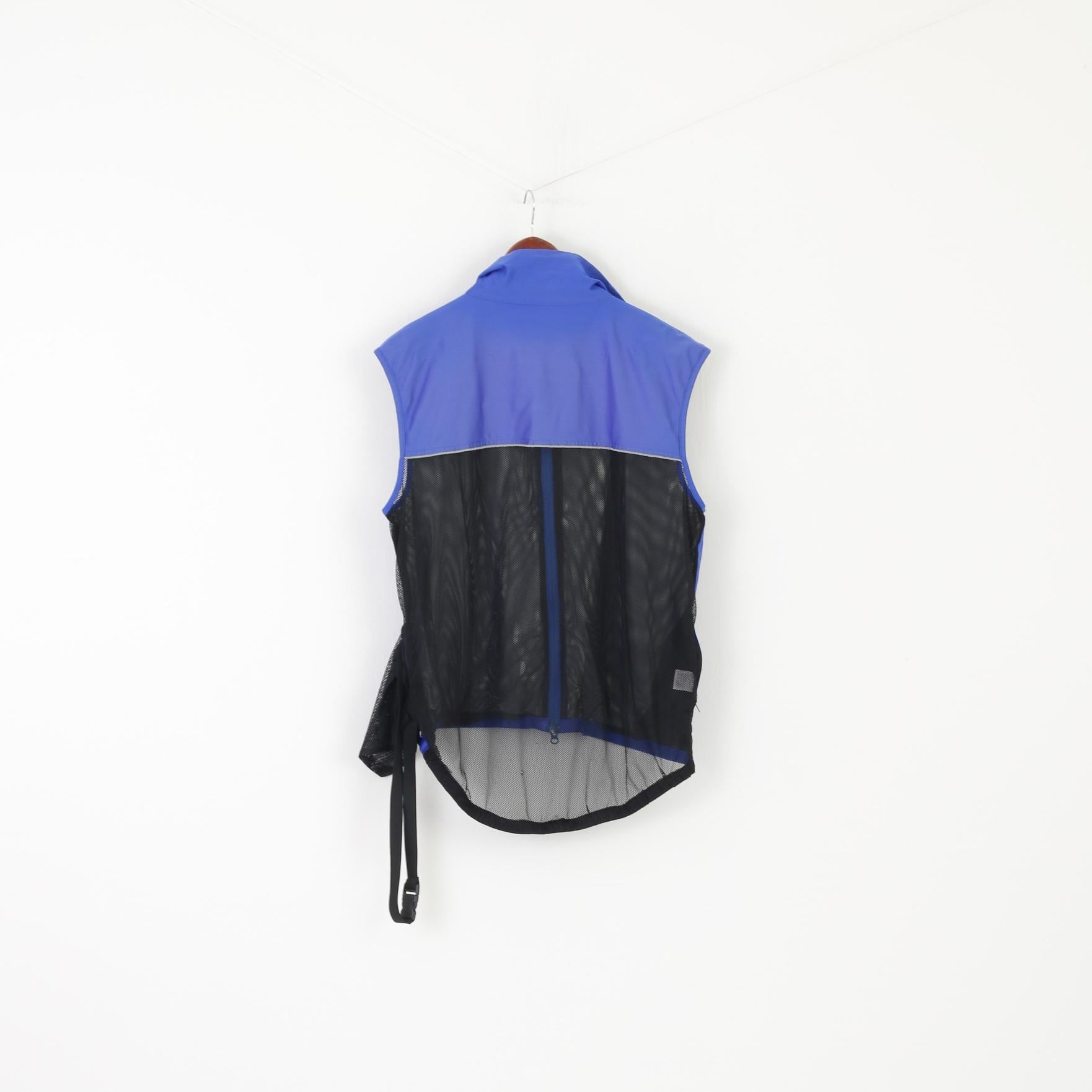 Gore Bike Wear Men XXL Vest Blue Cycling Windstopper Packable Mesh Sportswear Waistcoat