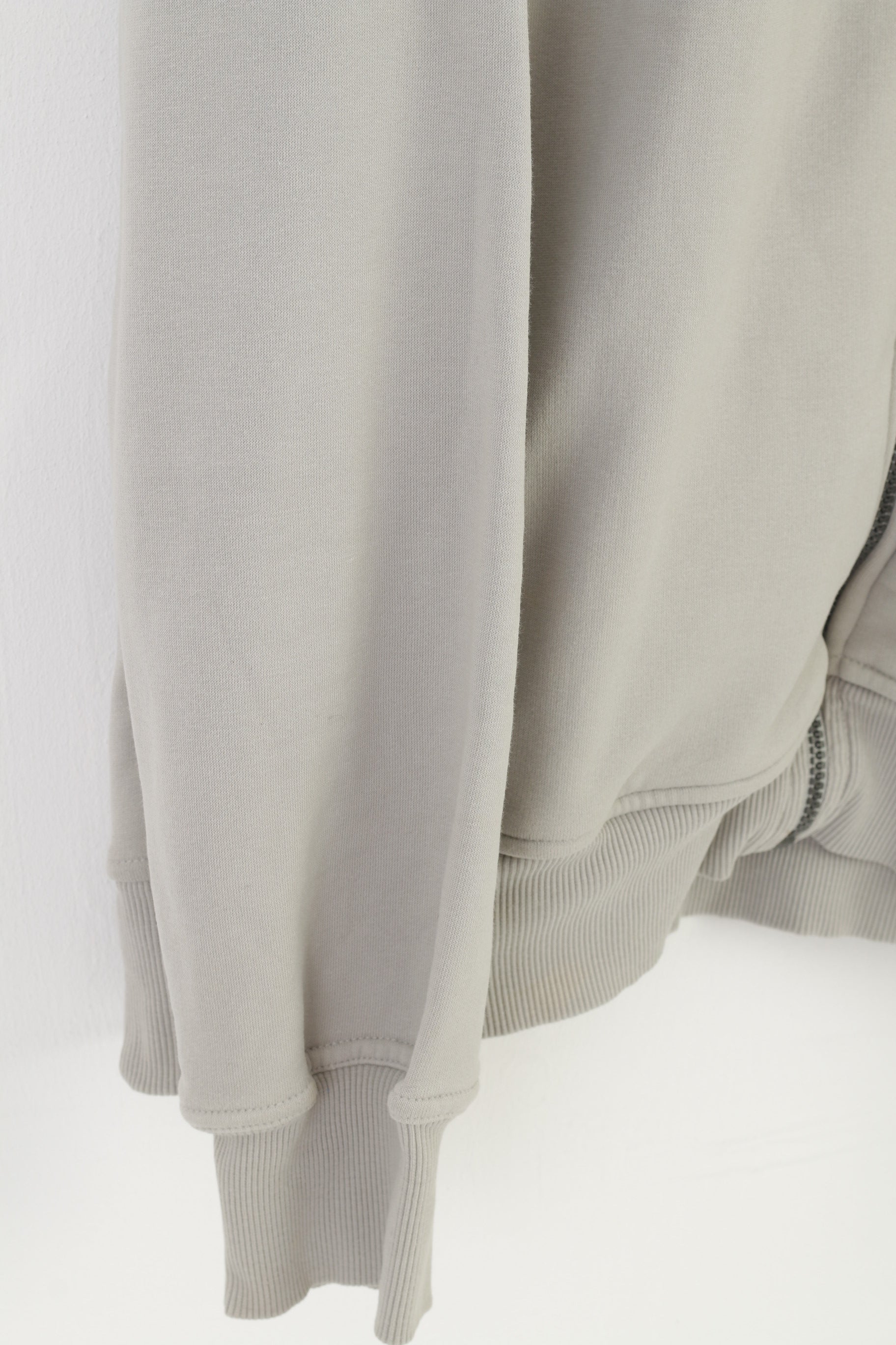 Puma Women XL Sweatshirt Grey Full Zipper Cotton Vintage Training Pockets Top