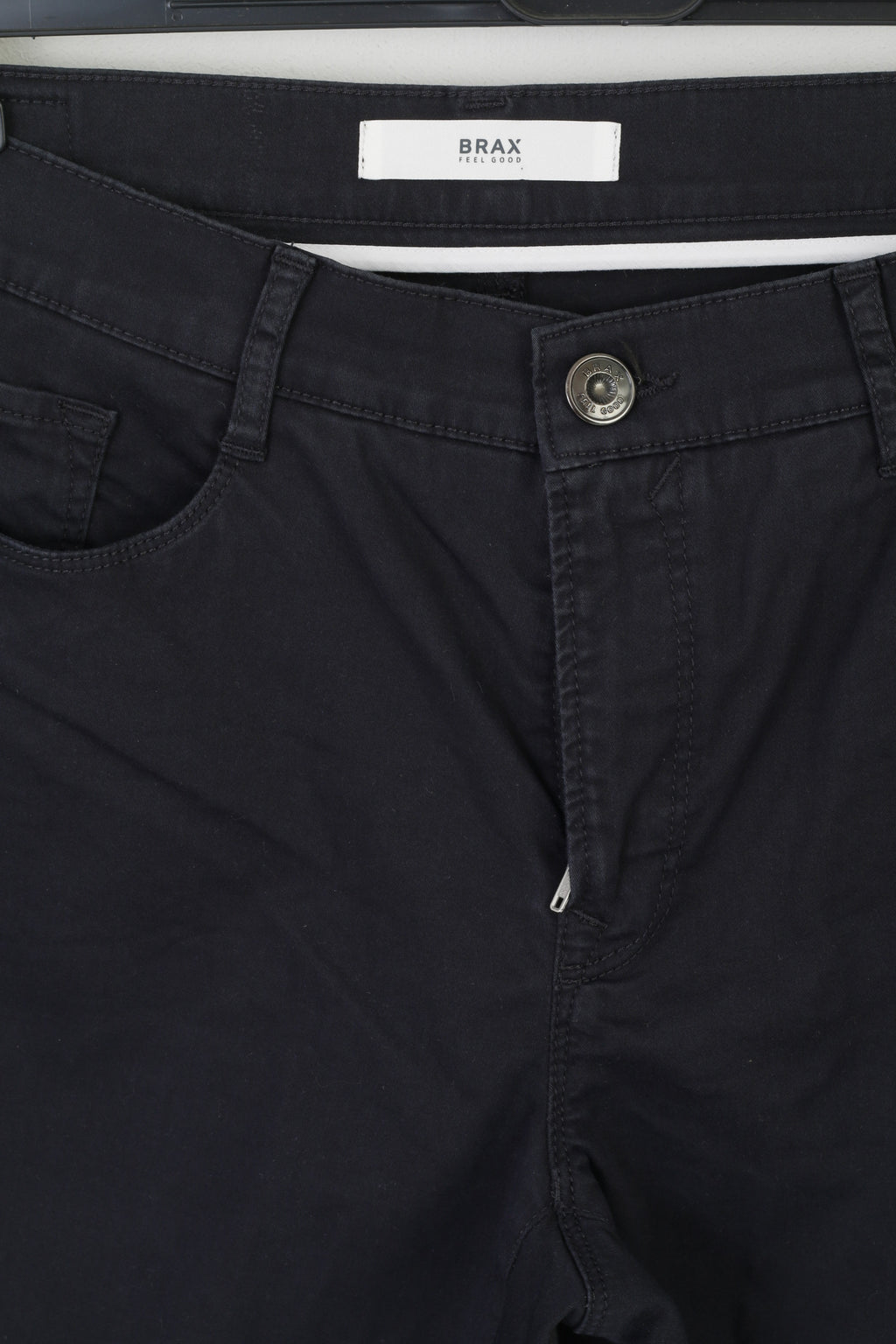 BRAX Femmes 12 38 Pantalon Marine Coton Carola Style Pantalon Stretch Classique
