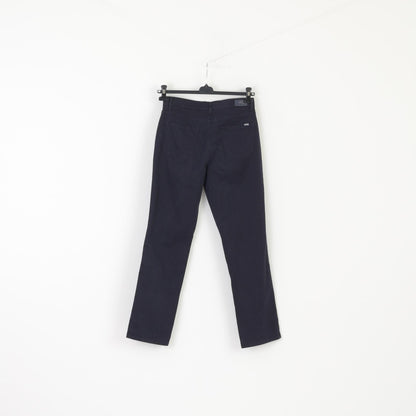 BRAX Women 12 38 Trousers Navy Cotton Carola Style Classic Stretch Pants