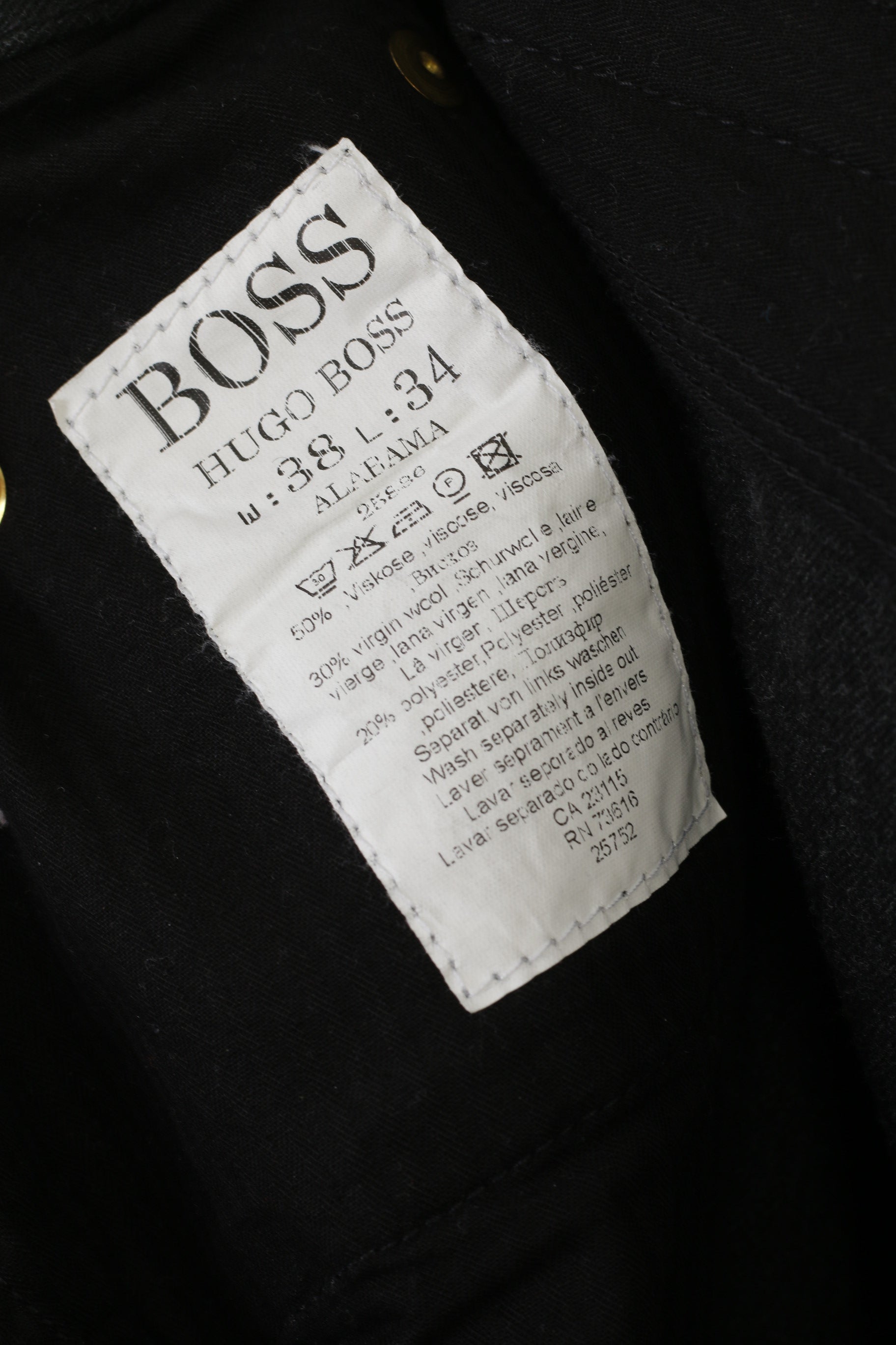 Hugo boss care deals label