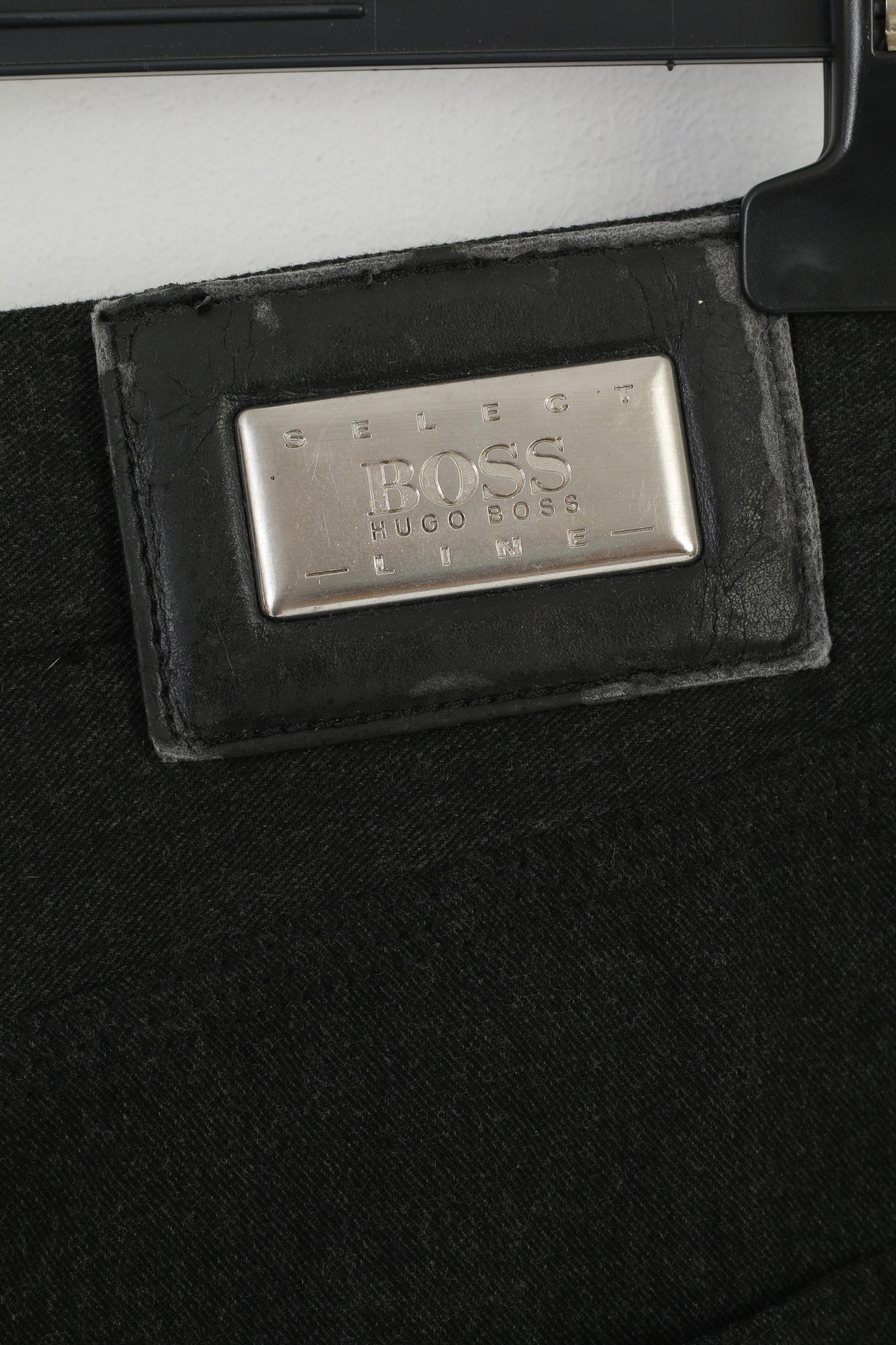 Hugo Boss Homme 38 Pantalon Charbon Viscose Laine Blernd Vintage Alabama Pantalon