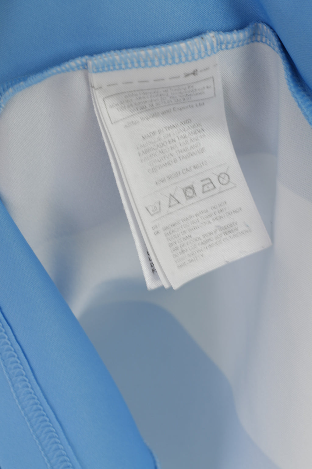 Adidas AFA Boys 14 age L Shirt Blue White Sport Training Argentine Football Jersey Top