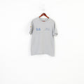 Help For Heroes Men L T-Shirt Gray Cotton Graphic Military Crew Neck Vintage  Top