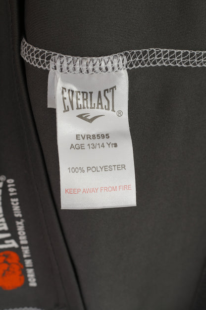 Everlast Boys 13 14 Age Shirt Grigio Sport Training Graphic Sportswear Jersey Top