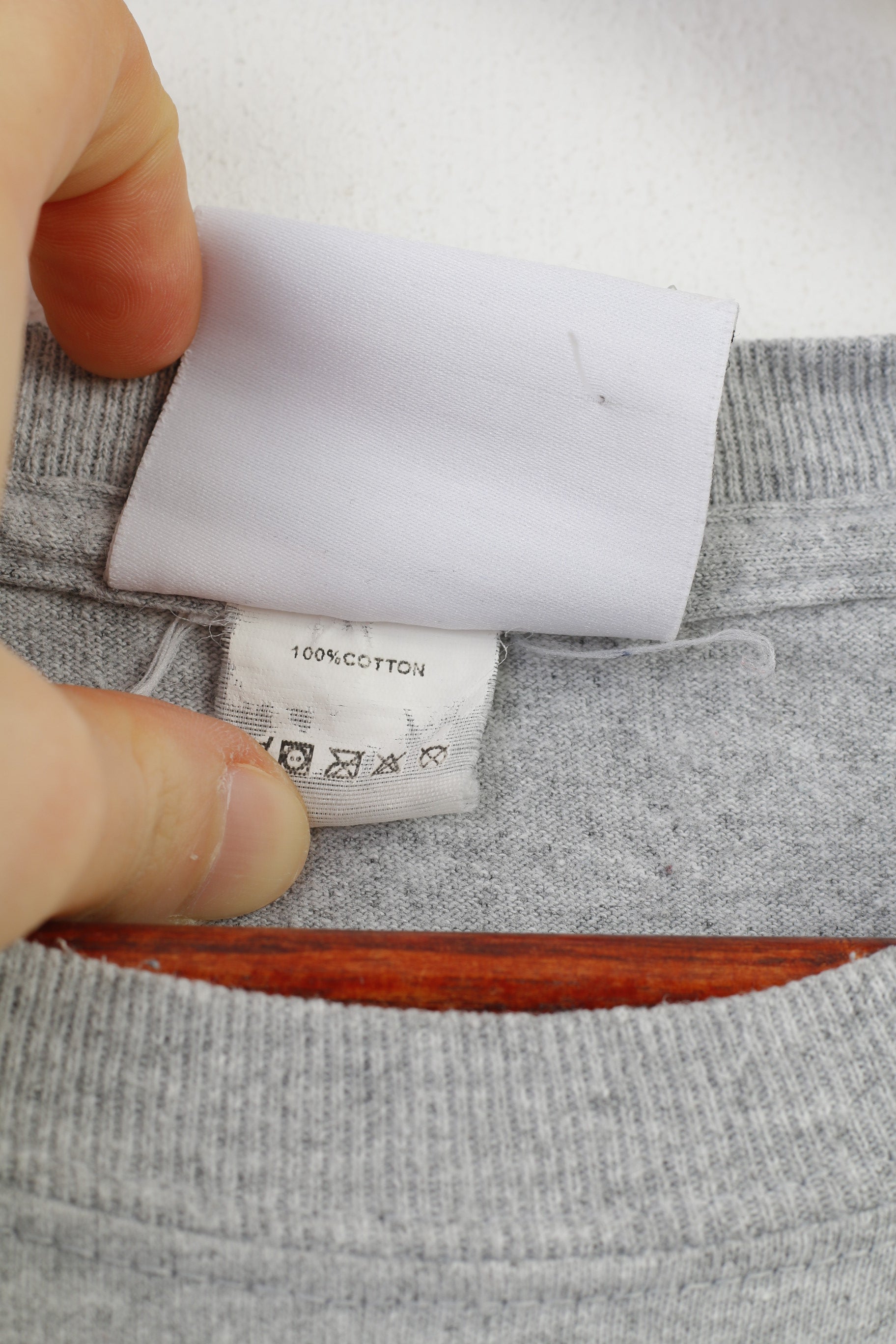 Help For Heroes Men L T-Shirt Gray Cotton Graphic Military Crew Neck Vintage  Top