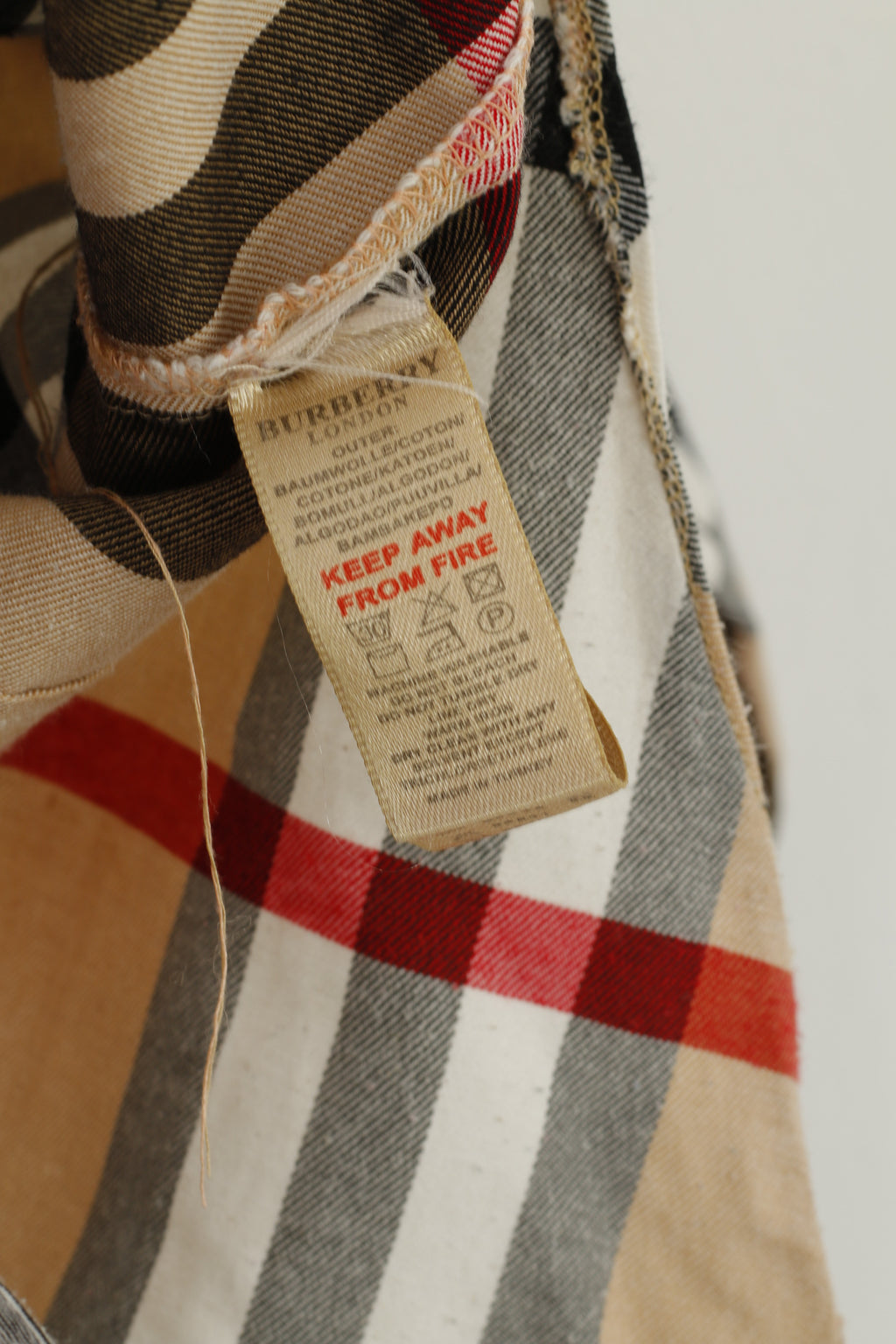 Burberry London Women S (XXS) Casual Shirt Beige Check Long Sleeve Button Top