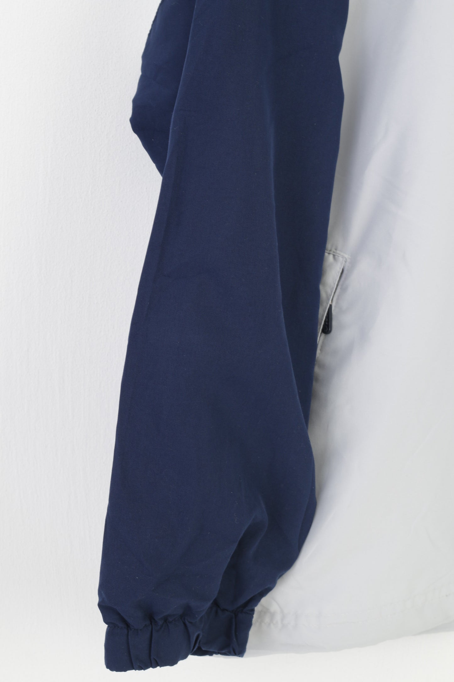 Lotto Giacca da ragazzo LB 16 anni Pullover con zip blu scuro Abbigliamento sportivo Tasche leggere Allenamento Top classico italiano vintage 
