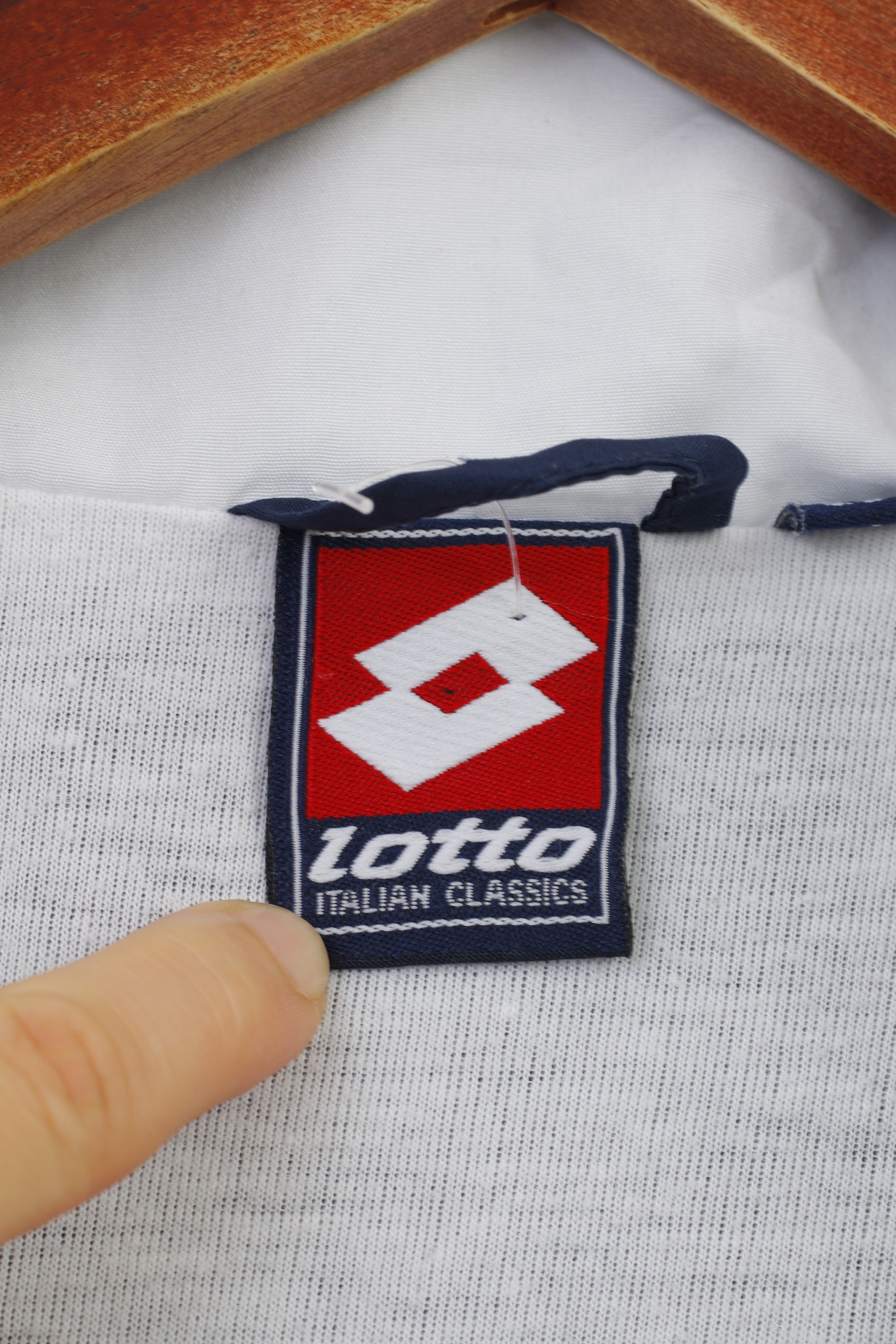 Lotto Boys LB 16 Âge Veste Bleu Marine Col Zippé Pull Sportswear Poches Légères Entraînement Vintage Italien Classique Haut 