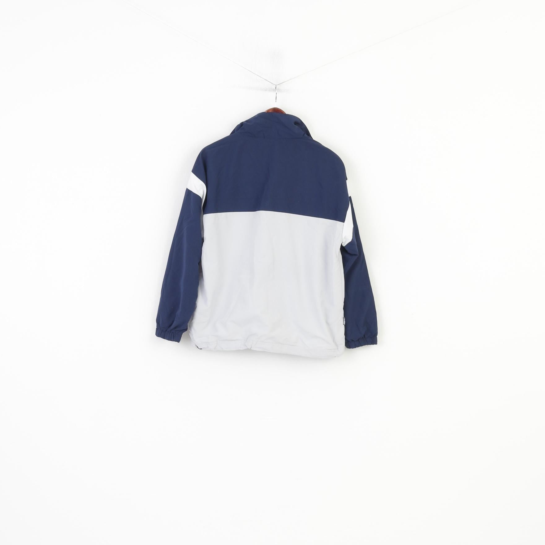 Lotto Boys LB 16 Âge Veste Bleu Marine Col Zippé Pull Sportswear Poches Légères Entraînement Vintage Italien Classique Haut 