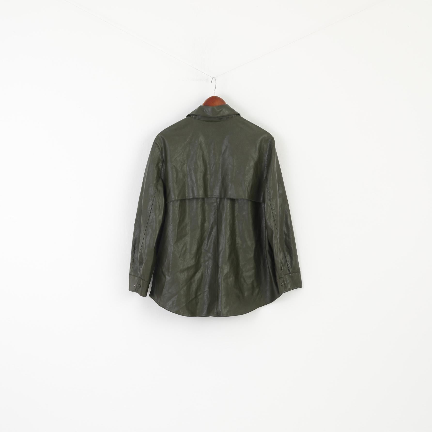 New Ipekyol Women 38 M Jacket Green Casual Boho Snap Oversize Lightweight Top