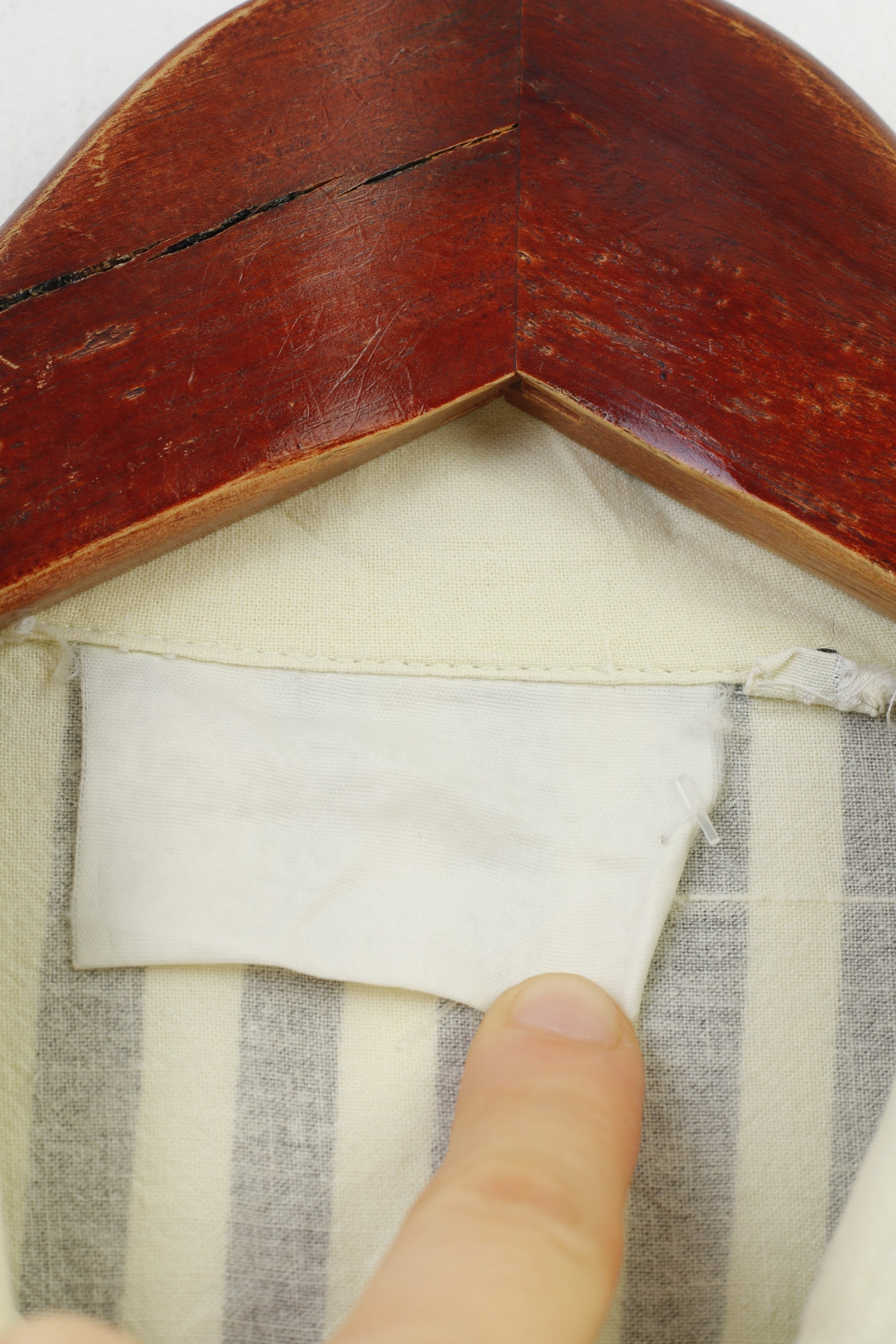 Vintage Men S Polo Shirt Yellow Cotton Detailed 90s Striped Short Sleeve Pockets Logo Vintage Top