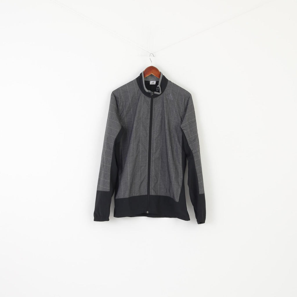 Adidas Supernova Women M Jacket Gray Sample Climaproof Sportswear Full Zipper Top
