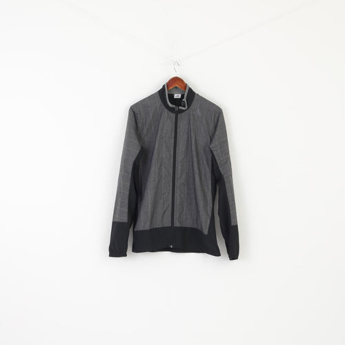 Adidas Supernova Women M Jacket Gray Sample Climaproof Sportswear Full Zipper Top
