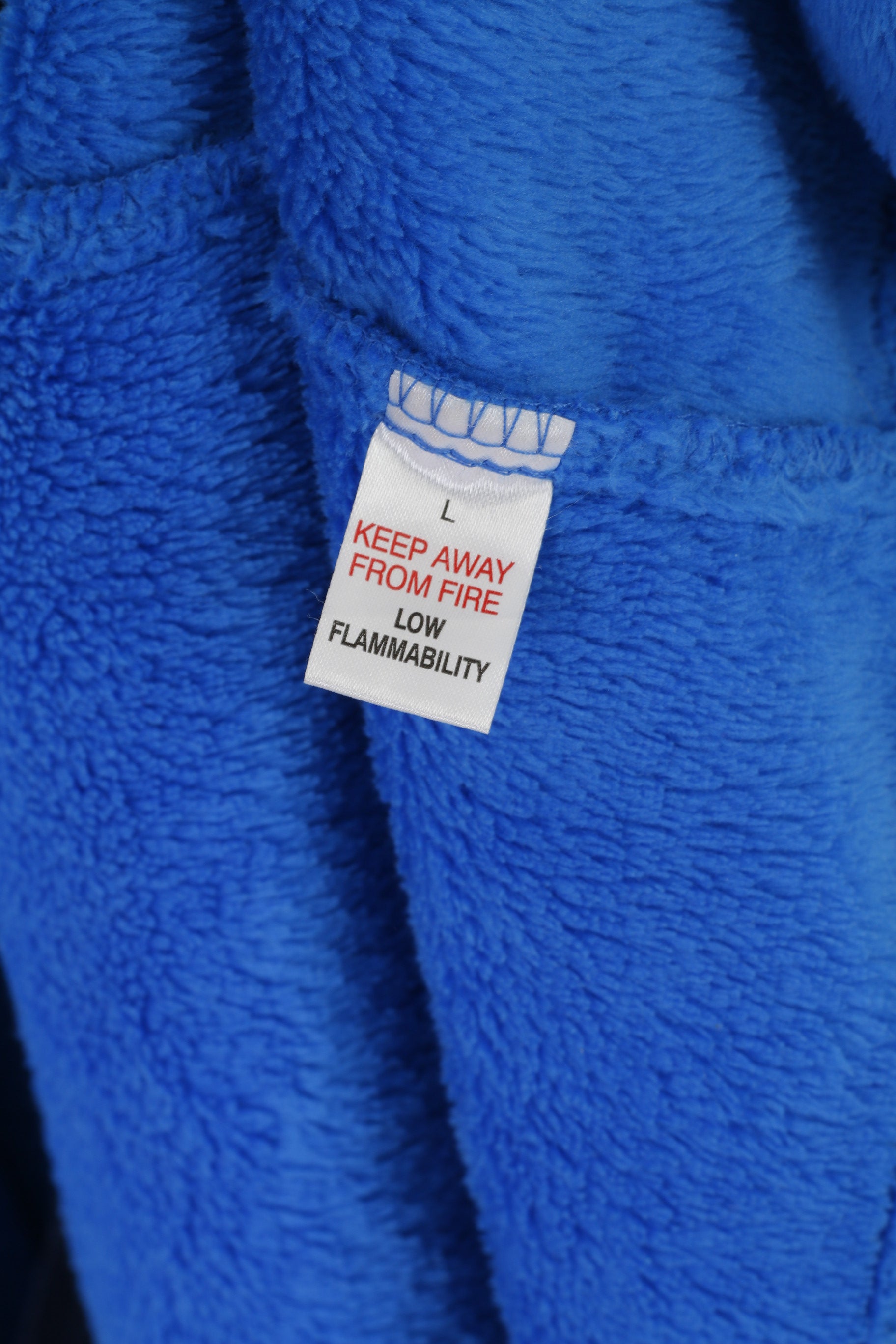 Everton Football Club Men L Dressing Gown Blue Fleeced Logo GJ Hooded