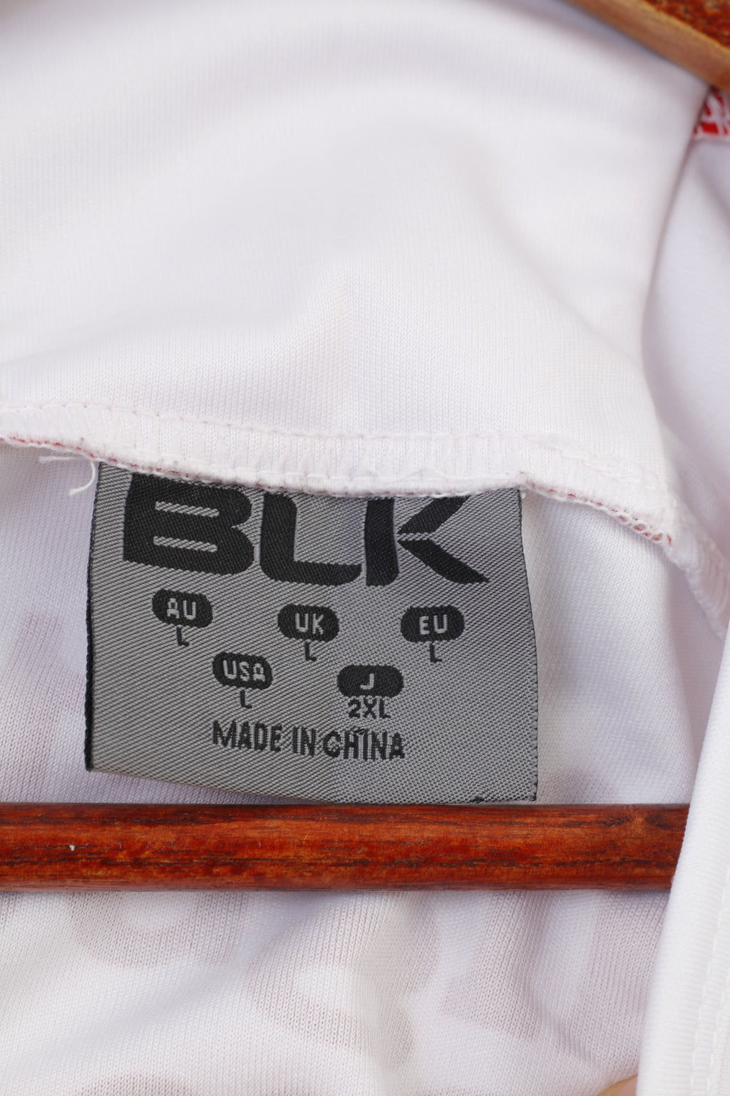 BLK  Men L Shirt White World Cup 2017 Jersey England Rugby League Crew Neck Vintage  Top