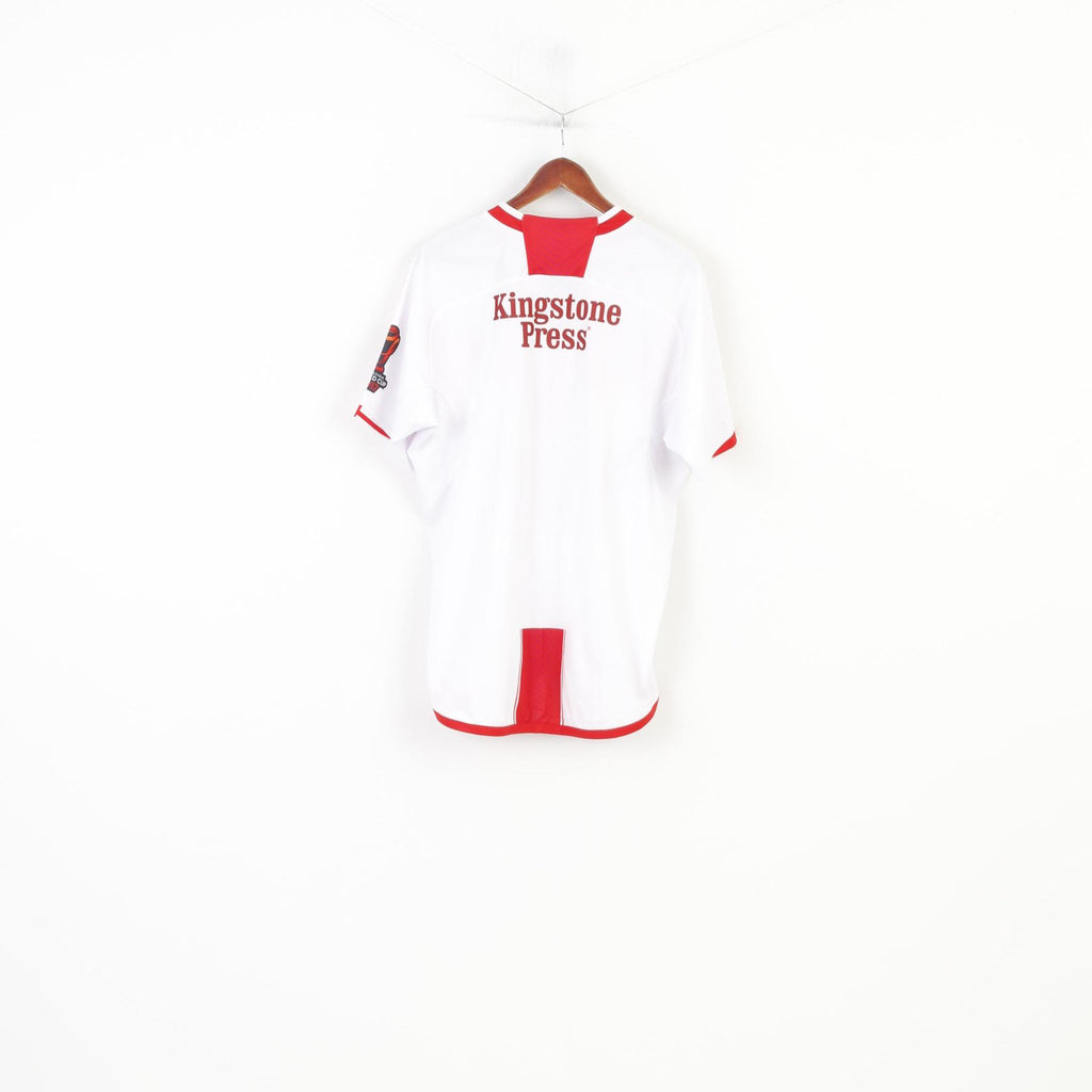 BLK  Men L Shirt White World Cup 2017 Jersey England Rugby League Crew Neck Vintage  Top