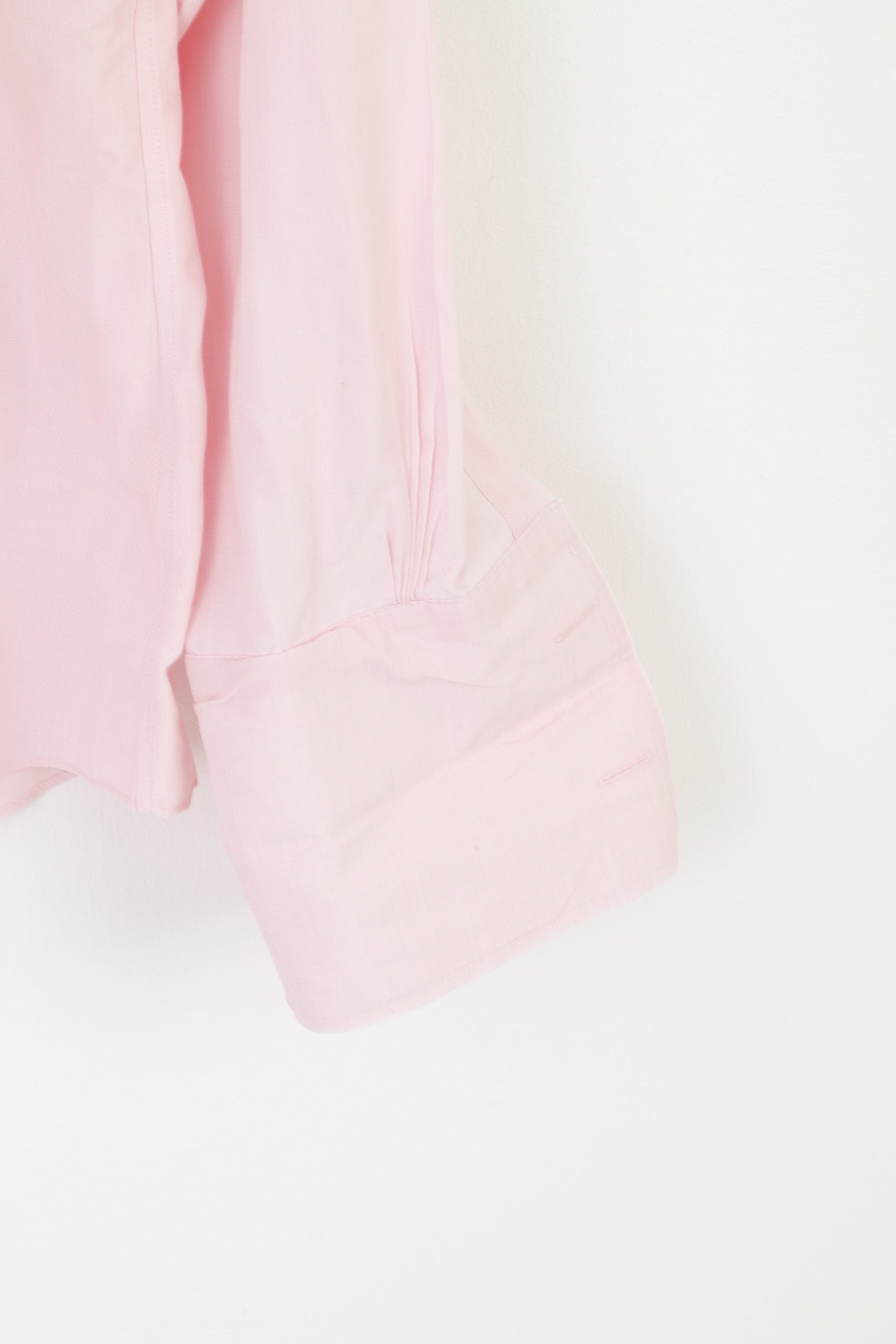 Brooks Brothers 15.5 34 L Casual Shirt Pink Cotton Cuff Elegant Long Sleeve Top