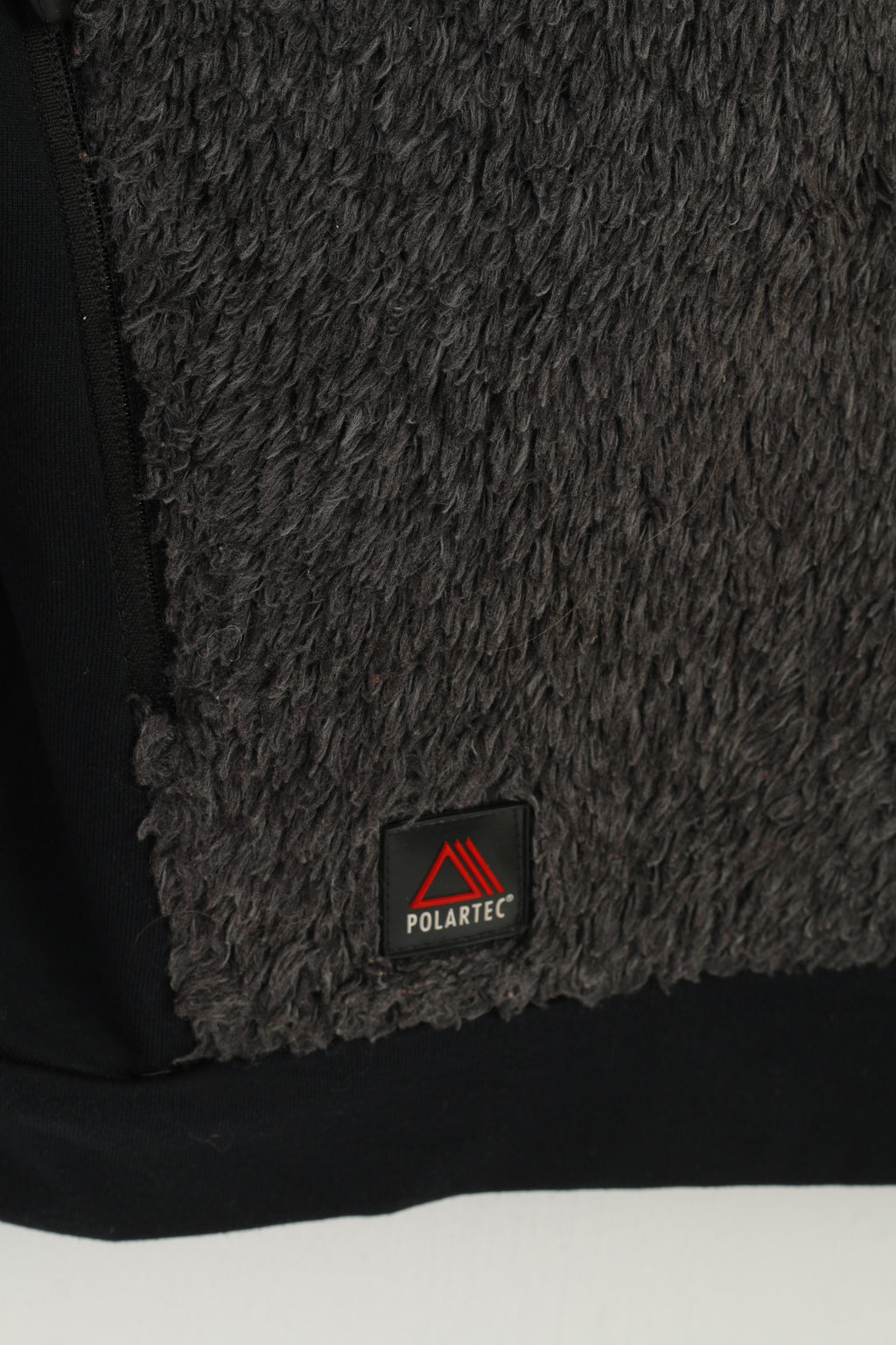 Sprayway Women 12 M Fleece  Sweatshirt Grey Fluffy Full Zipper Padded Warm Vintage Top