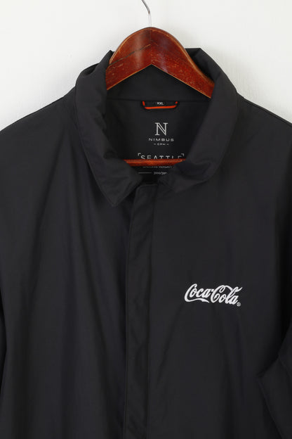 Nimbus Seattle Veste XXL pour homme Noir imperméable Coca Cola avec fermeture éclair complète