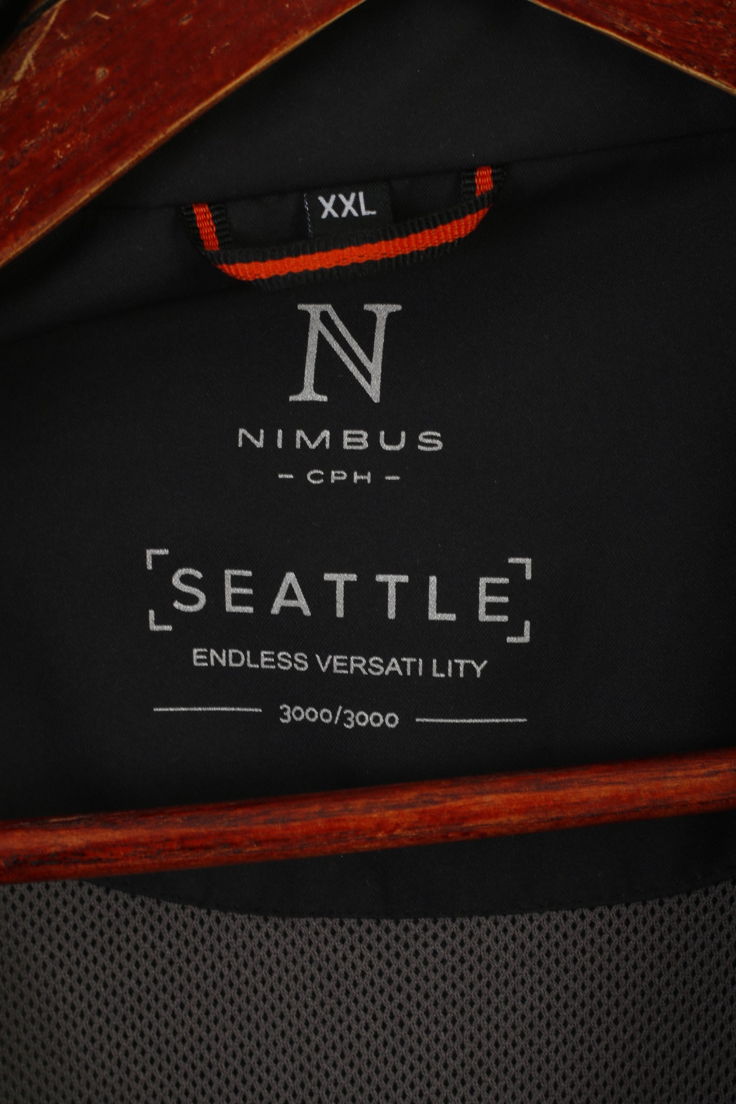 Nimbus Seattle Veste XXL pour homme Noir imperméable Coca Cola avec fermeture éclair complète