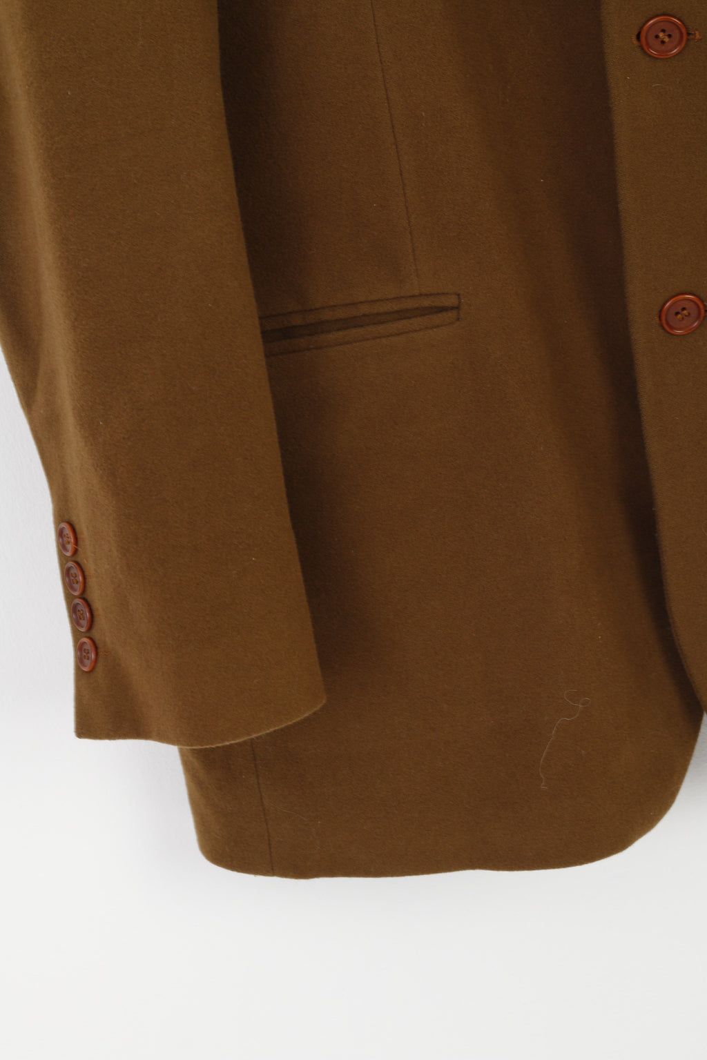 Varners Men 54 44 Blazer Brown Wool Cashmere Blend Vintage Single Breasted Jacket