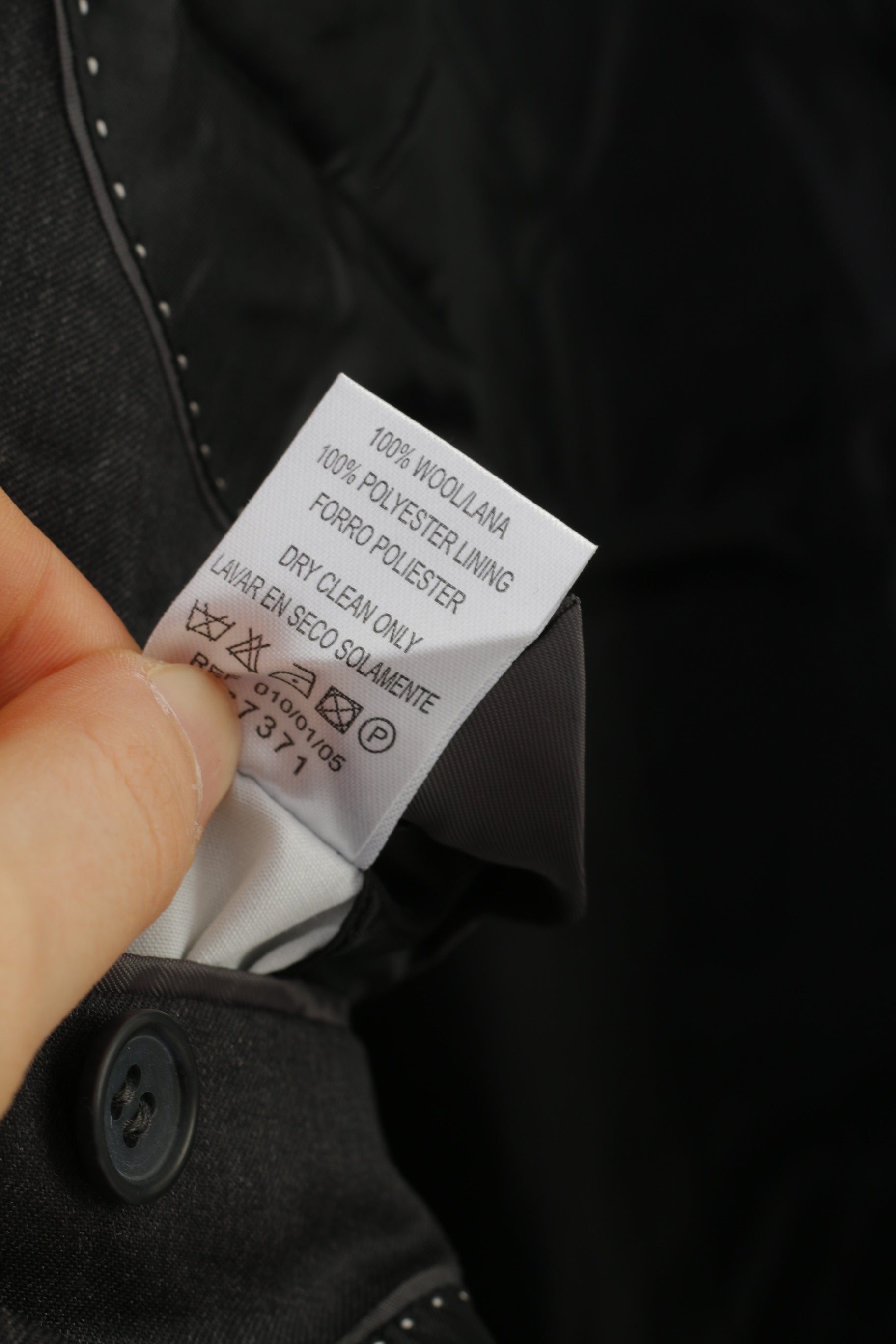 Butler & Webb Men 44 Blazer Grey  Wool Super 120' Single Breasted Vintage Classic Jacket